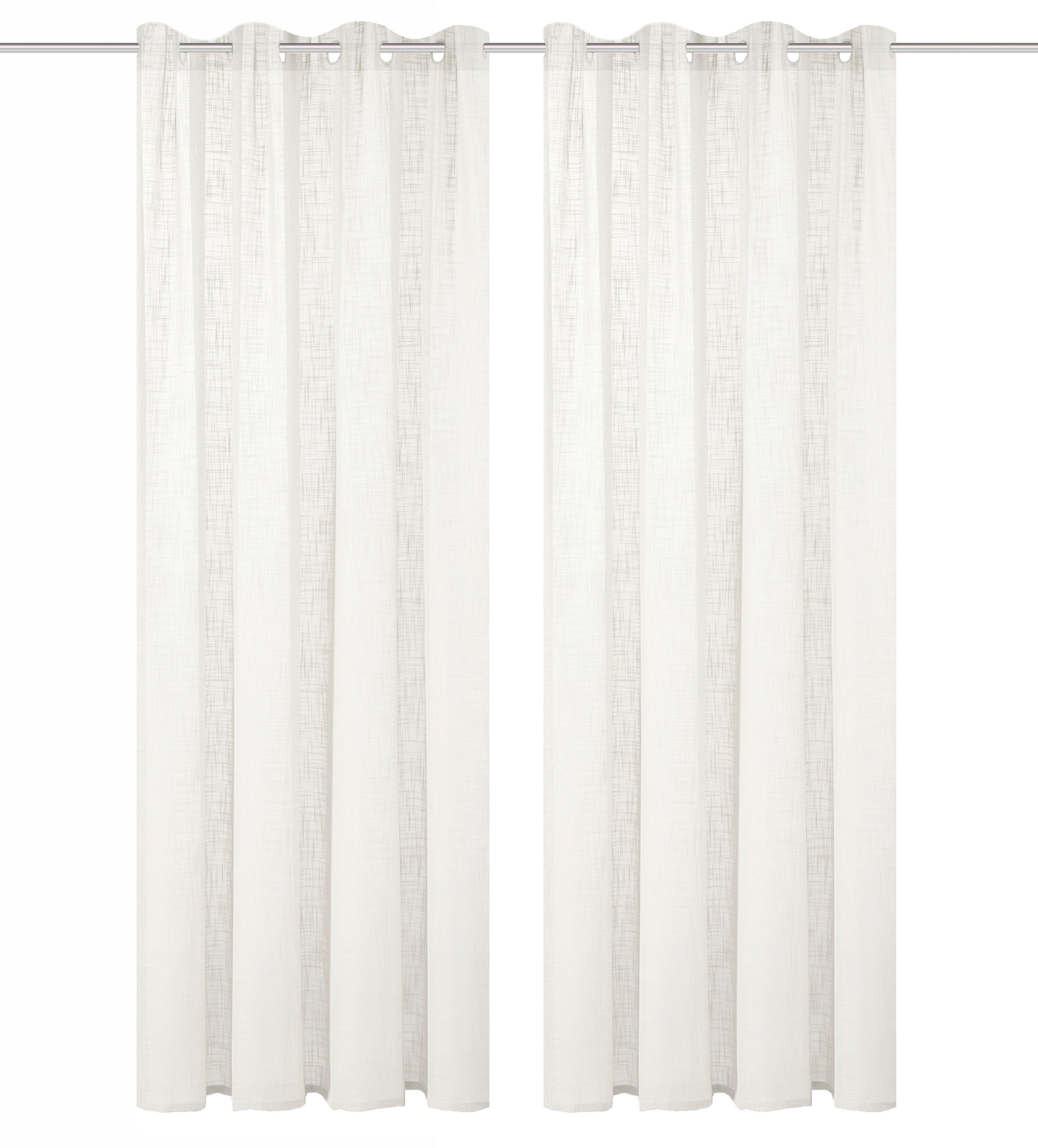 Home Basics Vorhang »SOFTY 2er Pack« Ösen 2 Stk. tlg. 2er Pack Ösenschal SOFTY Uni