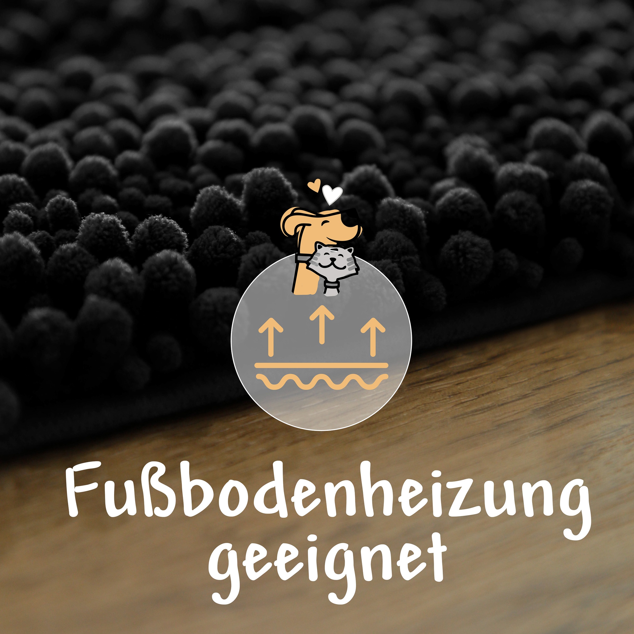 Wecon home Teppich »Cooper« rechteckig 22 mm Höhe Haustierteppich, rutschfest, waschbar, weicher Chenille Teppich