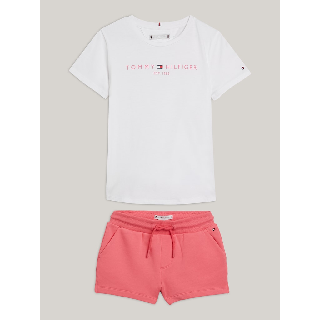 Tommy Hilfiger T-Shirt »ESSENTIAL TEE SHORT SET«, (Set, 2 tlg.), Baby bis 2 Jahre
