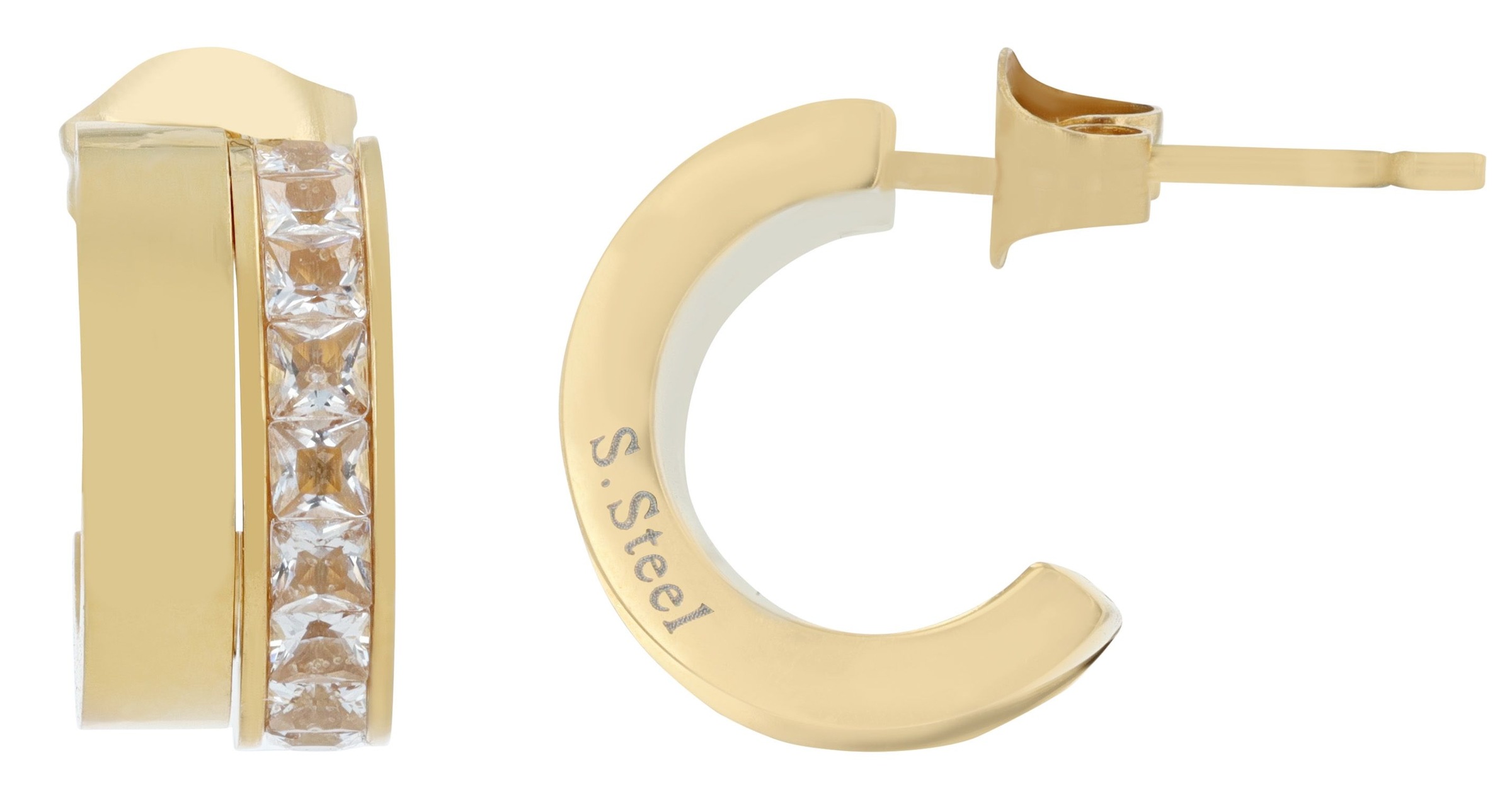 Adelia´s Paar Ohrstecker »Damen Ohrringe ¿ Ohrstecker aus Edelstahl«