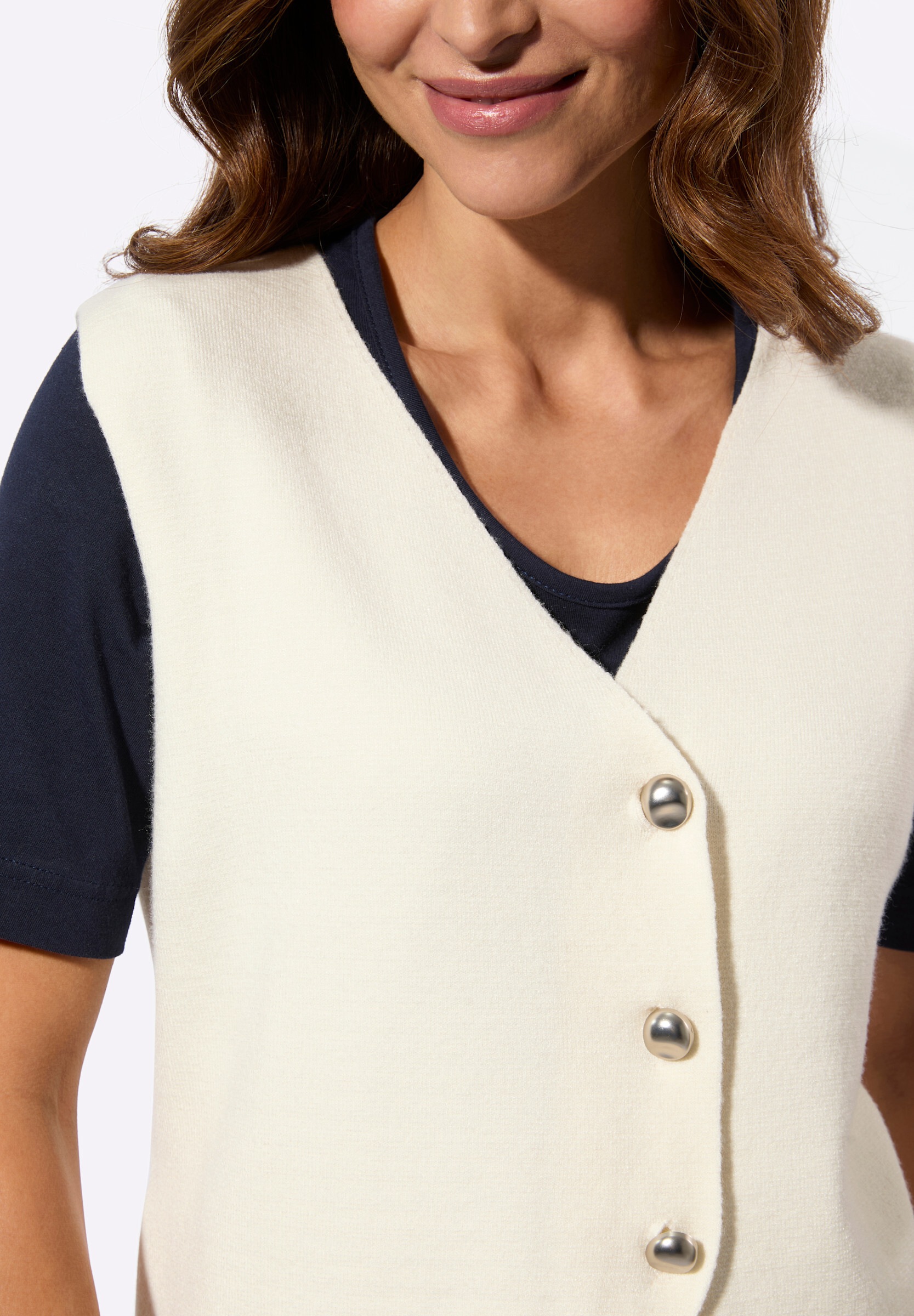 Witt Strickweste »Strickweste Strickweste mit asymmetrischem V-Ausschnitt«