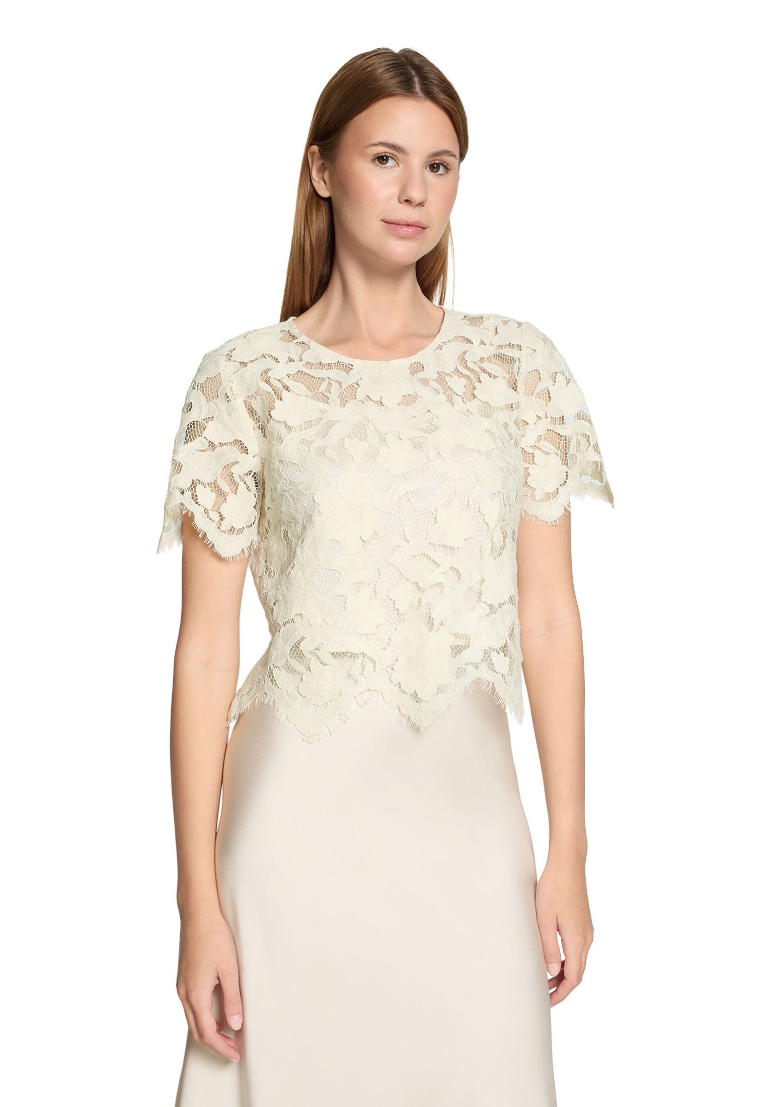 Vera Mont Blusentop »Spitzentop kurzarm«