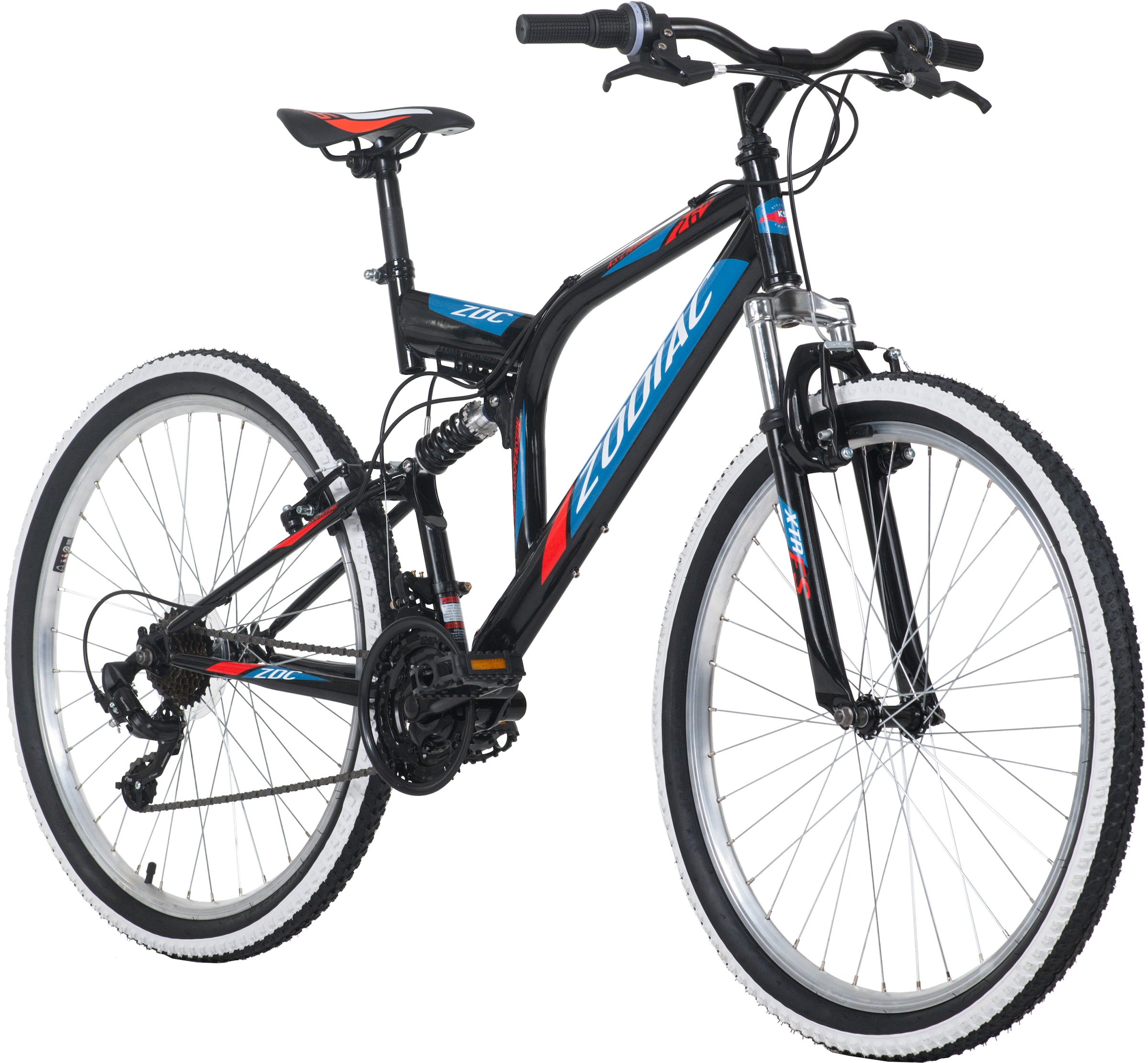 KS Cycling Mountainbike »Zodiac«, 21 Gang, Shimano, Tourney Schaltwerk, Kettenschaltung, für Damen und Herren, Kettenschaltung
