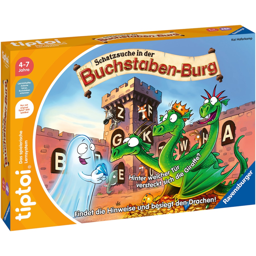 Ravensburger Spiel »tiptoi® Schatzsuche in der Buchstaben-Burg«, Made in Europe, FSC® - schützt Wald - weltweit