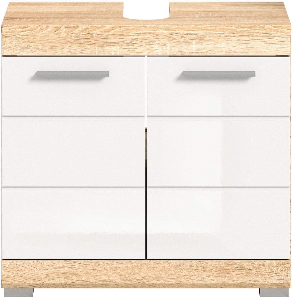 INOSIGN Waschbeckenunterschrank »Siena, Breite 60cm, 2 Tür, 2 Fächer, mit Siphonausschnitt, MDF-Front«, (1 St.), in verschiedenen Farben erhältlich, Badmöbel, Badschrank, Kommode, Bad