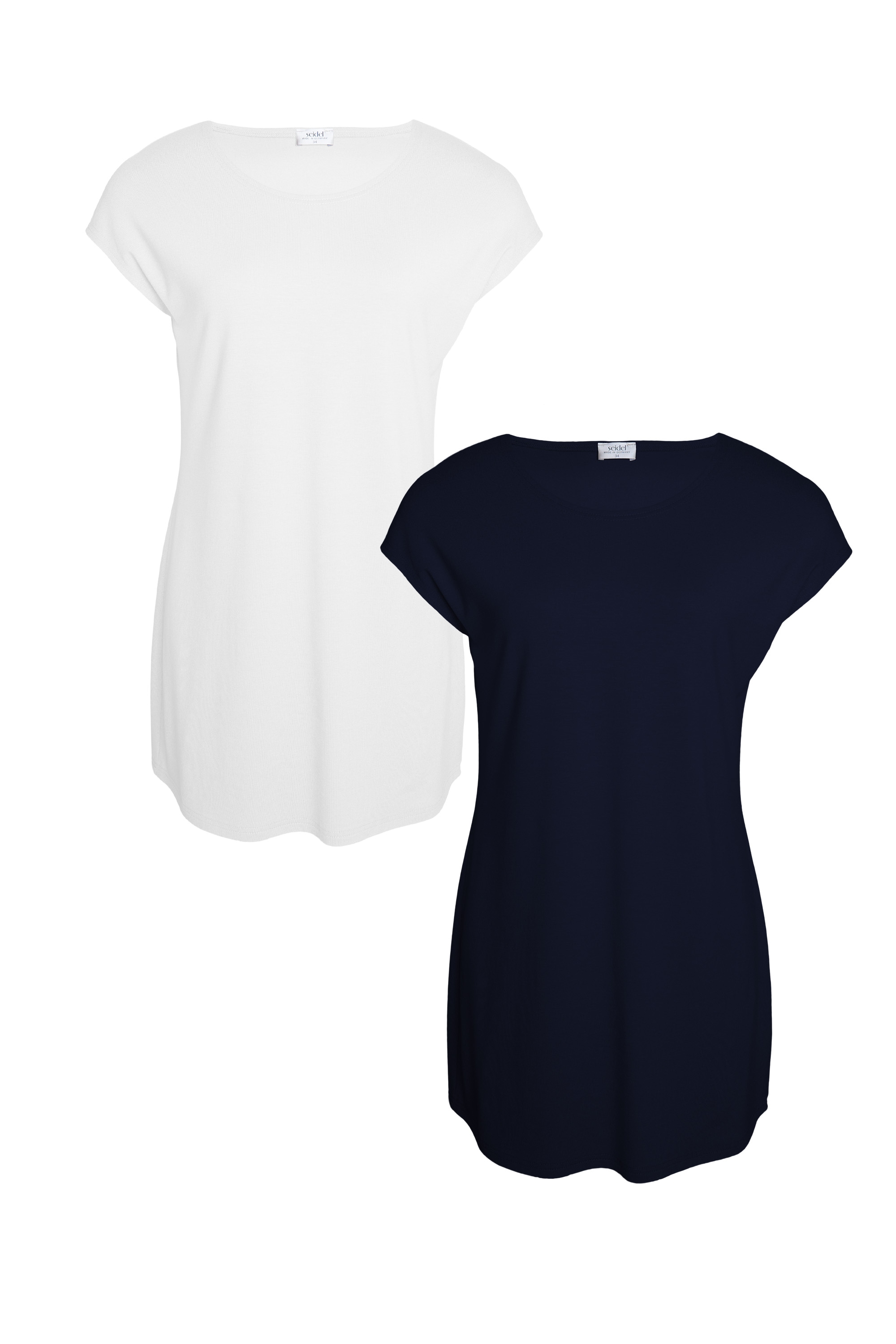 Seidel Moden Longshirt »Otto exclusiv« 2 2er Pack Rundhals - Viskose - MADE IN GERMANY