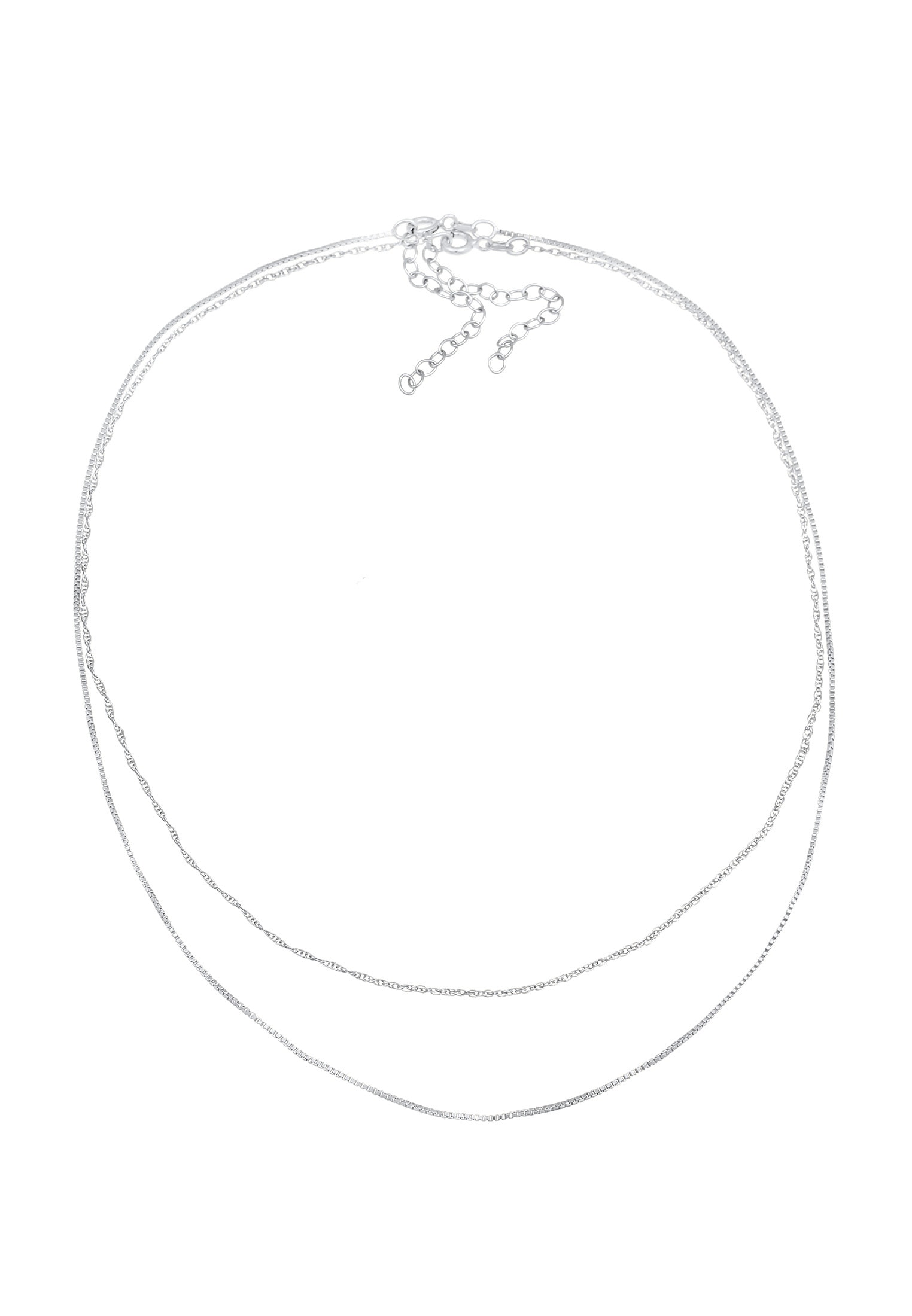 Elli Ketten-Set »Halskette Choker Set (2tlg) Venezia Gliederkette 925 Silber«