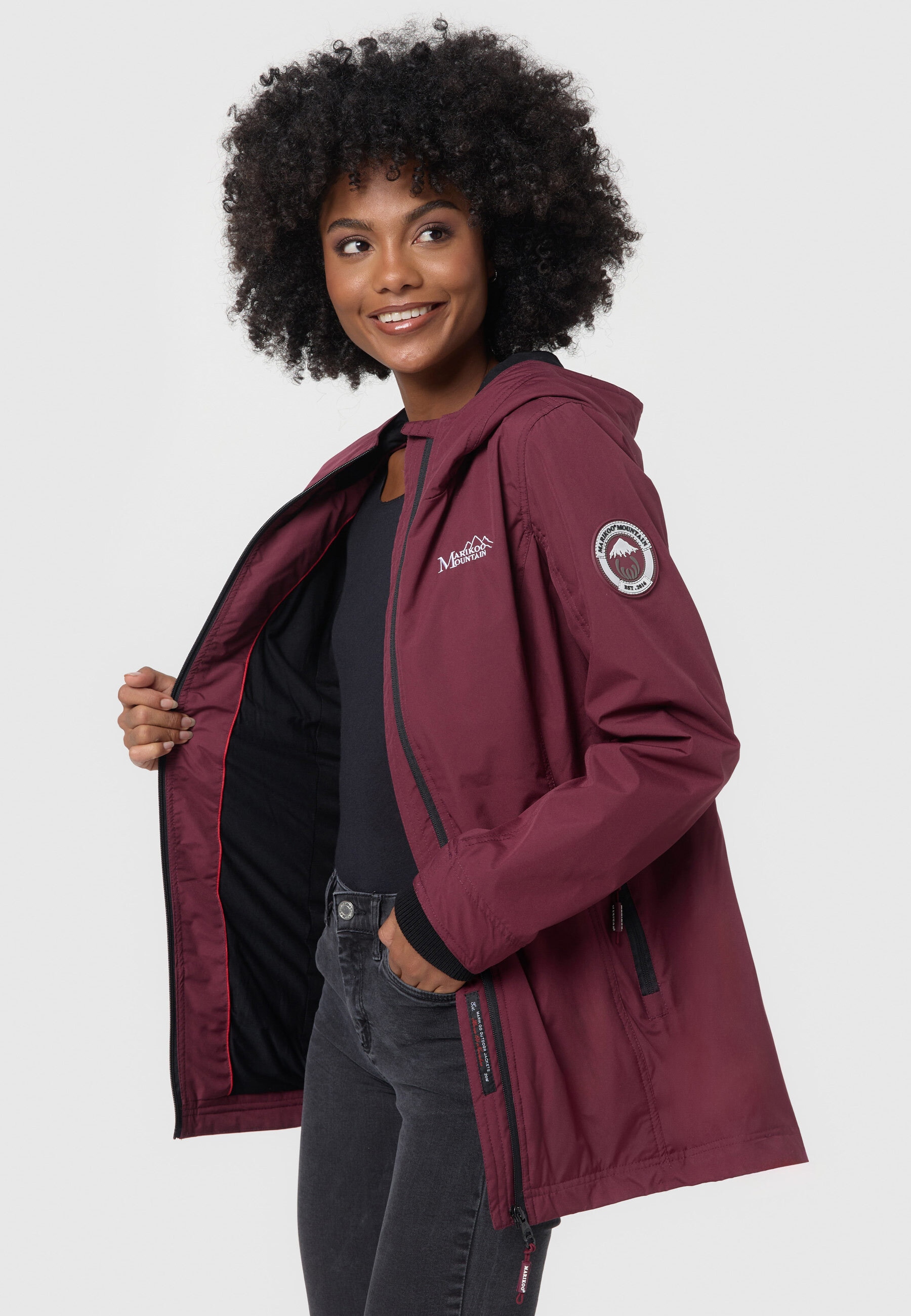 Marikoo Outdoorjacke »Marikoo Honigbeere Damen Übergangsjacke B954«