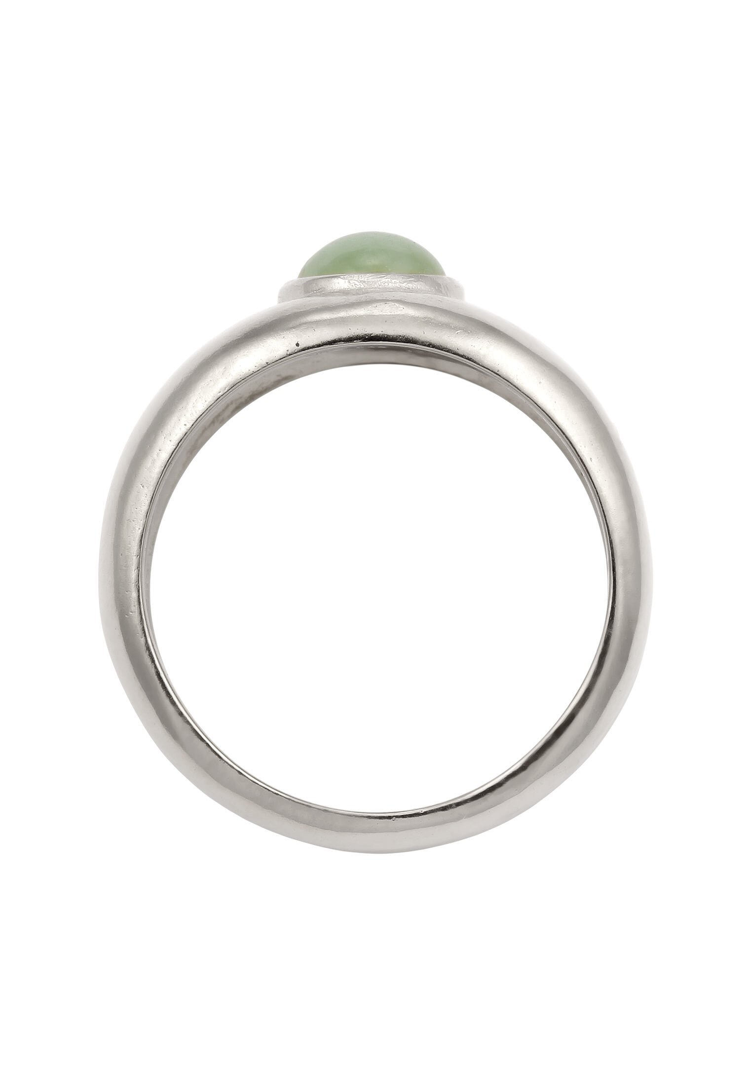 HAZE & GLORY Silberring »Ring Bandring Jade Grün 925 Sterling Silber«