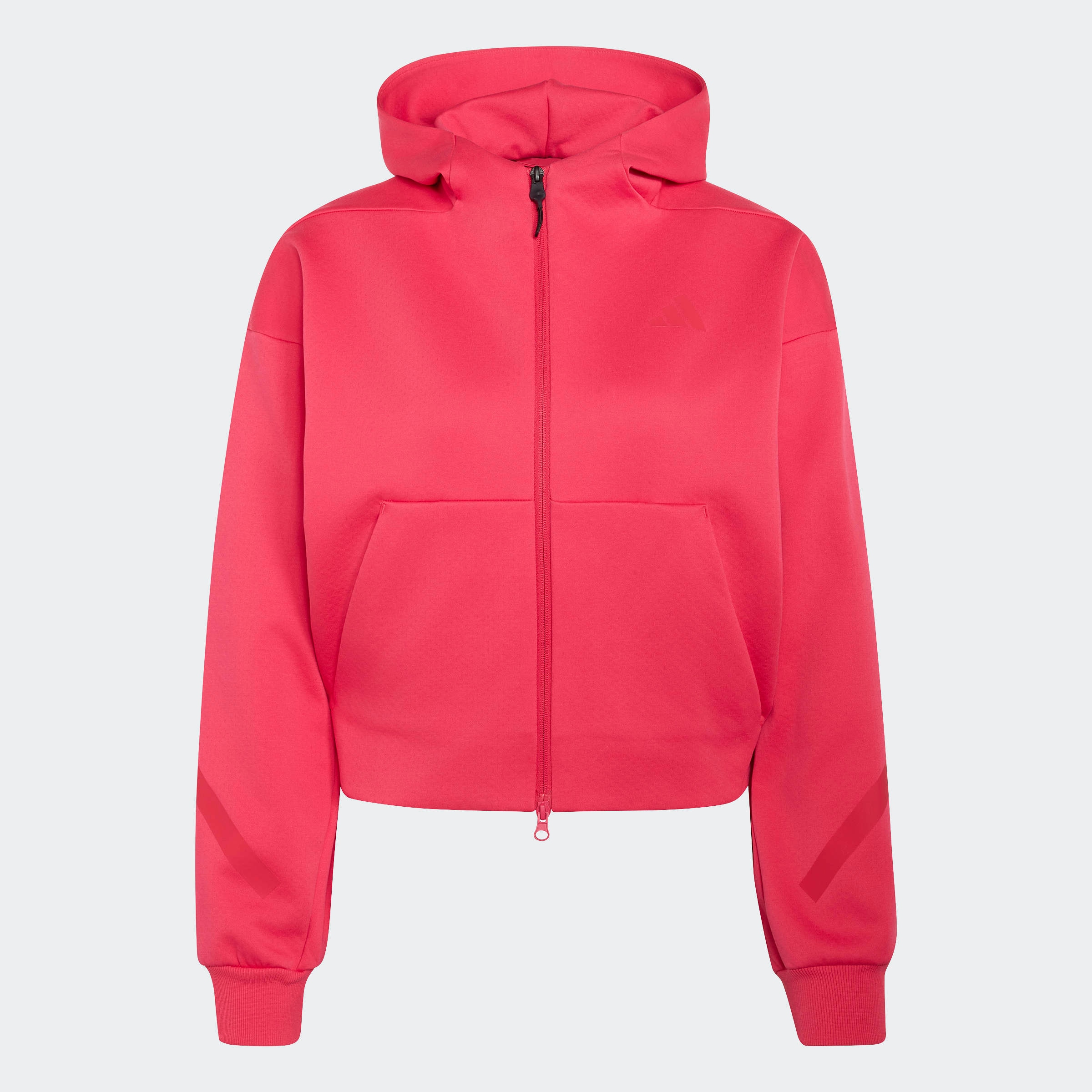 adidas Sportswear Kapuzensweatshirt »ADIDAS Z.N.E. CROPPED FULL ZIP«, mit Rundhalsausschnitt, ohne Verschluss, in normaler Länge
