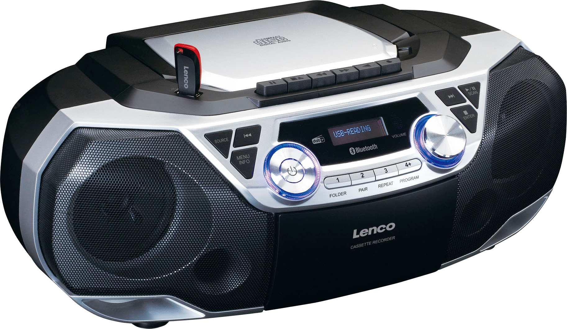 Lenco Boombox »SCD-720SI«, (Digitalradio (DAB+)