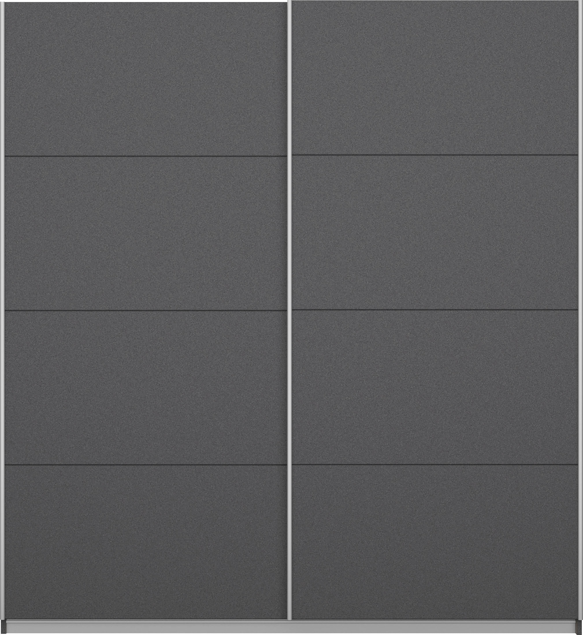 OTTO home Schwebetürenschrank »Kleiderschrank Schrank Garderobe Schlafzimmerschrank THANOS« 3 verschiedene Ausstattungen BASIC/CLASSIC/PREMIUM (inkl. SOFT-CLOSE),  Optional mit Spiegel, Metall-Griffleisten alufarben MADE IN GERMANY