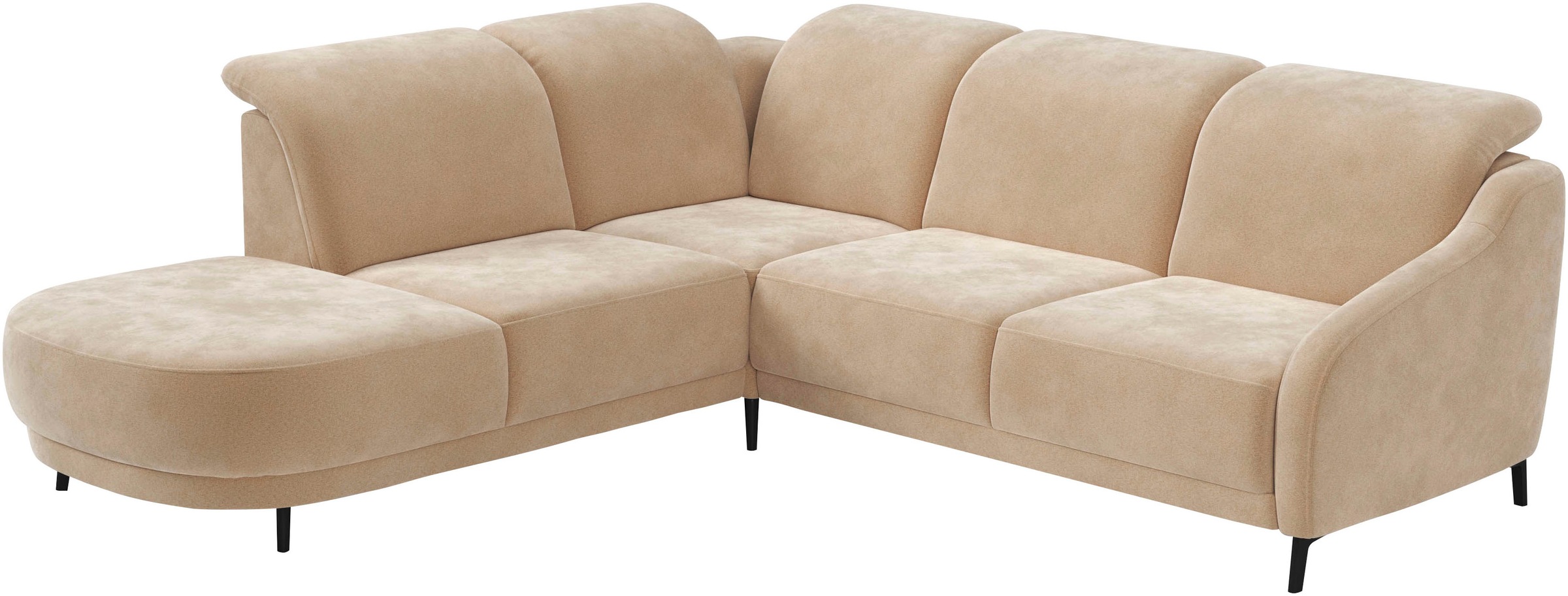 sit&more Ecksofa »Blues L-Form« wahlweise mit Klapptisch und USB