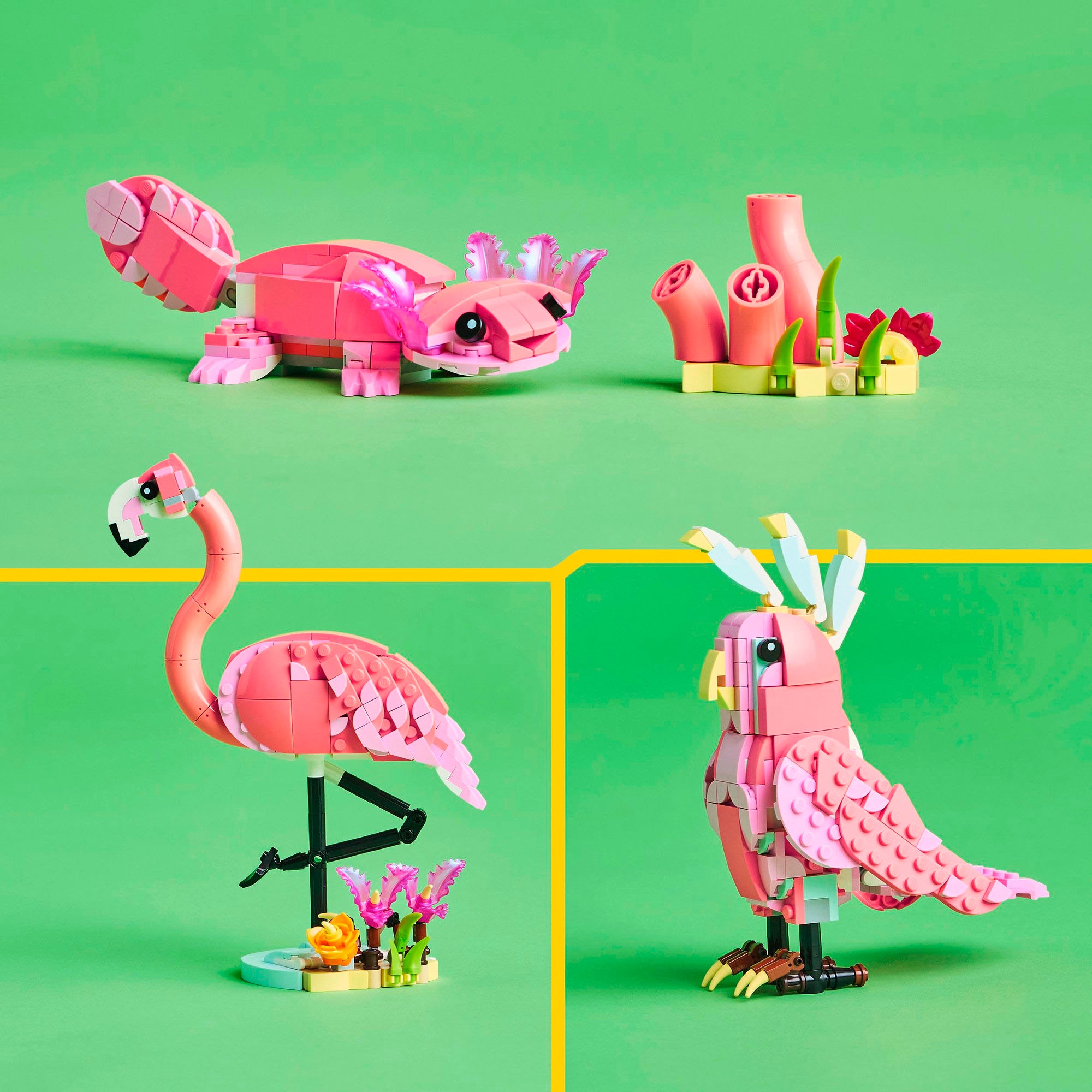 LEGO® Konstruktionsspielsteine »Wilde Tiere: Rosa Flamingo (31170), LEGO® Creator«, (288 St.), Made in Europe