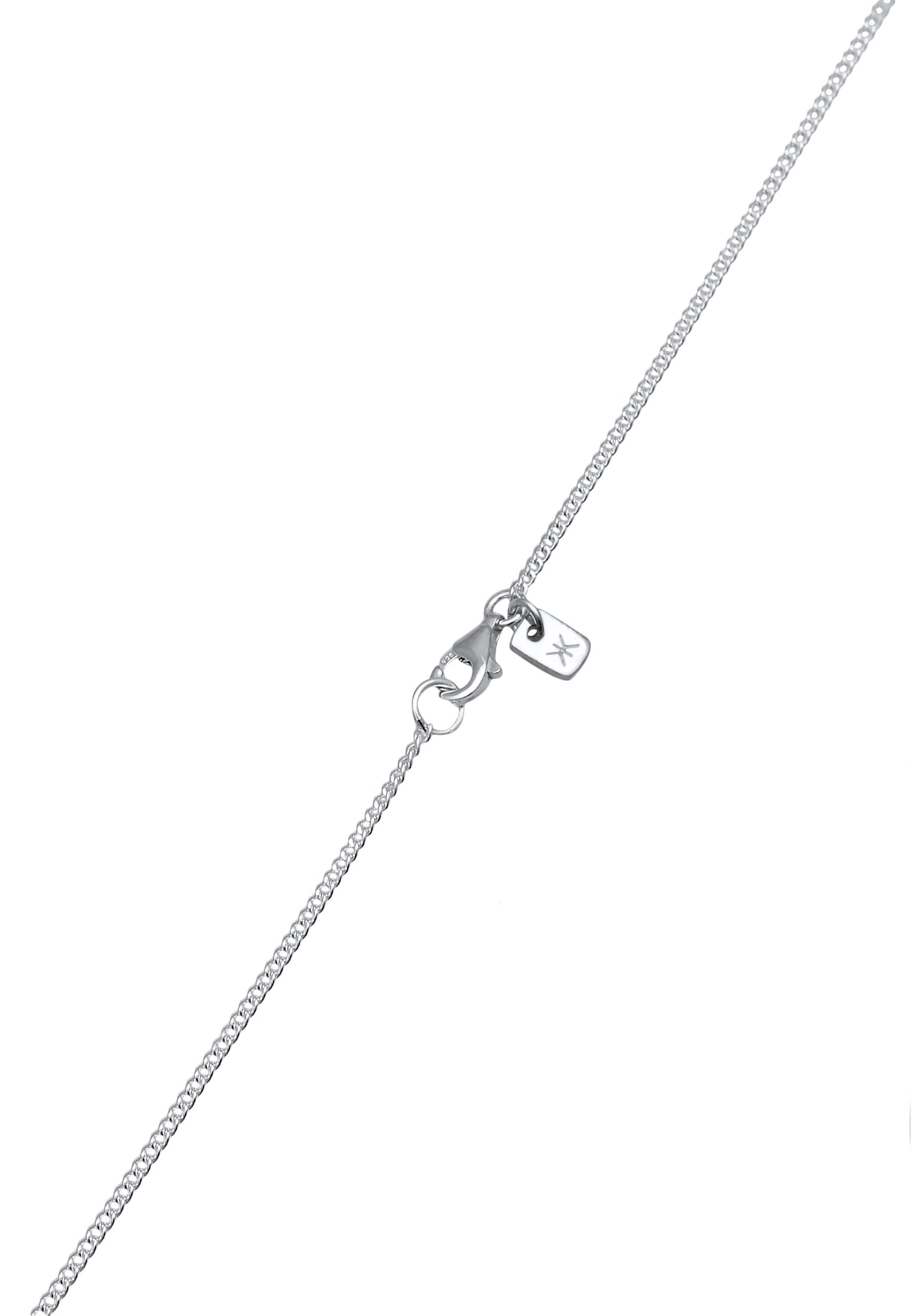 Kuzzoi Kette mit Anhänger »Halskette Anhänger Zirkonia Weiß 925 Sterling Silber«