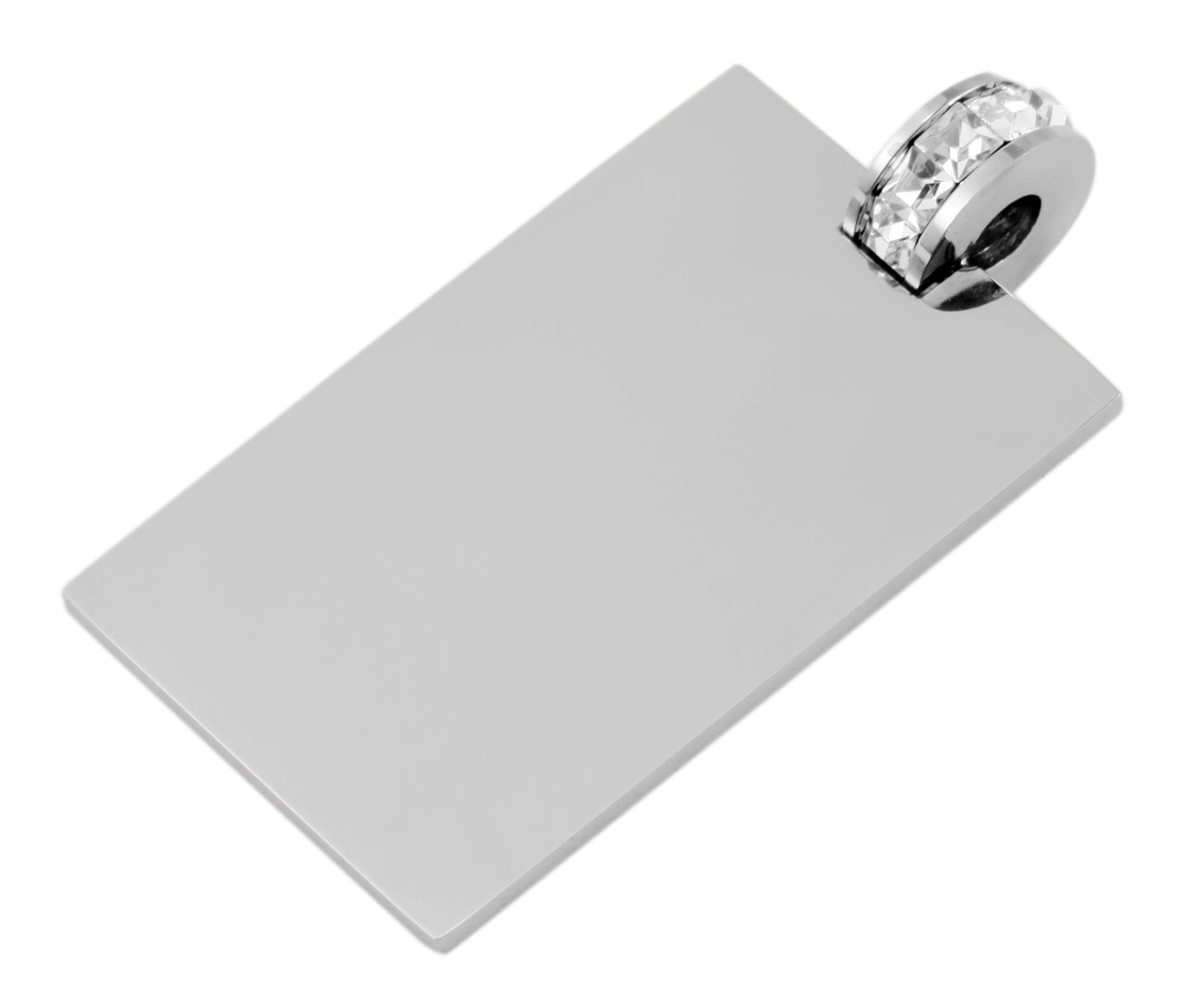 Adelia´s Kettenanhänger »Damen Anhänger aus Edelstahl mit Strass Steinchen«