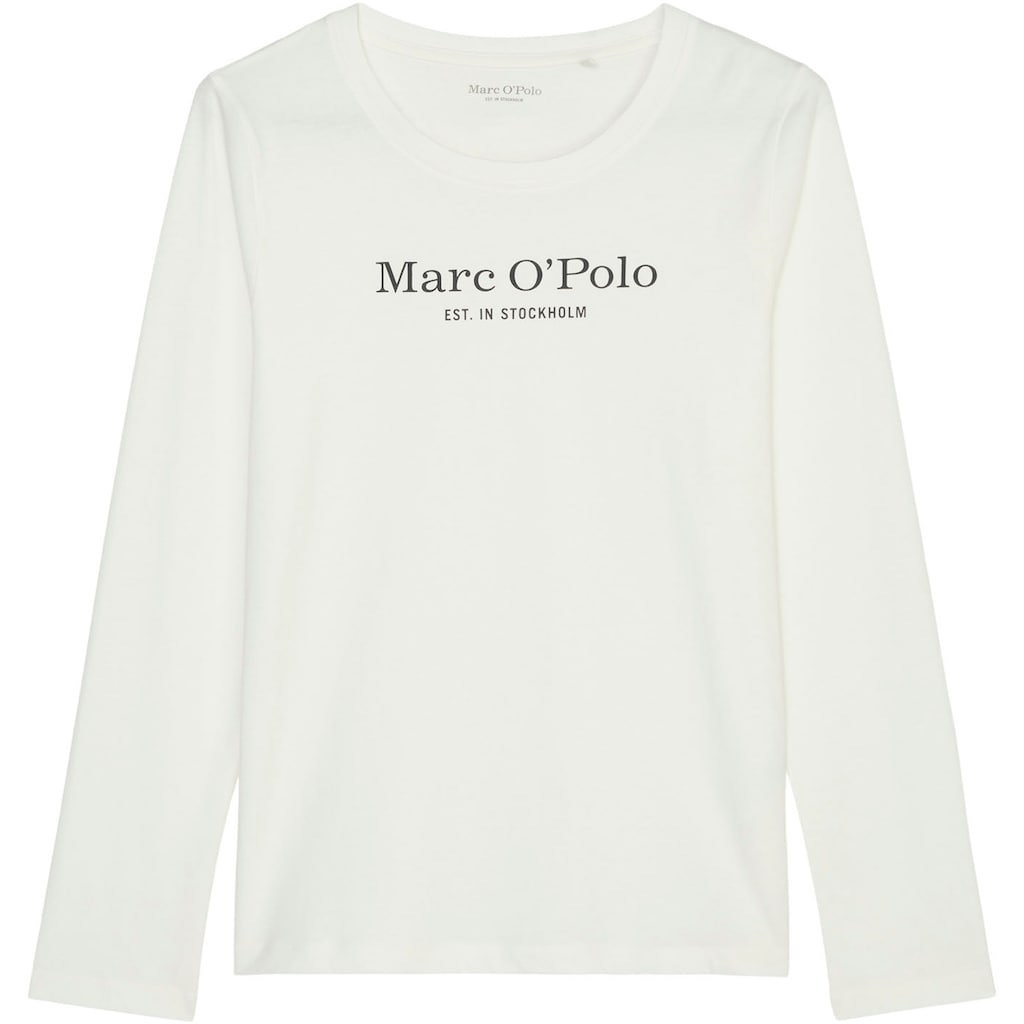 Marc O'Polo Langarmshirt »MIX-N-MATCH«, mit Brustprint in Kontrastfarbe