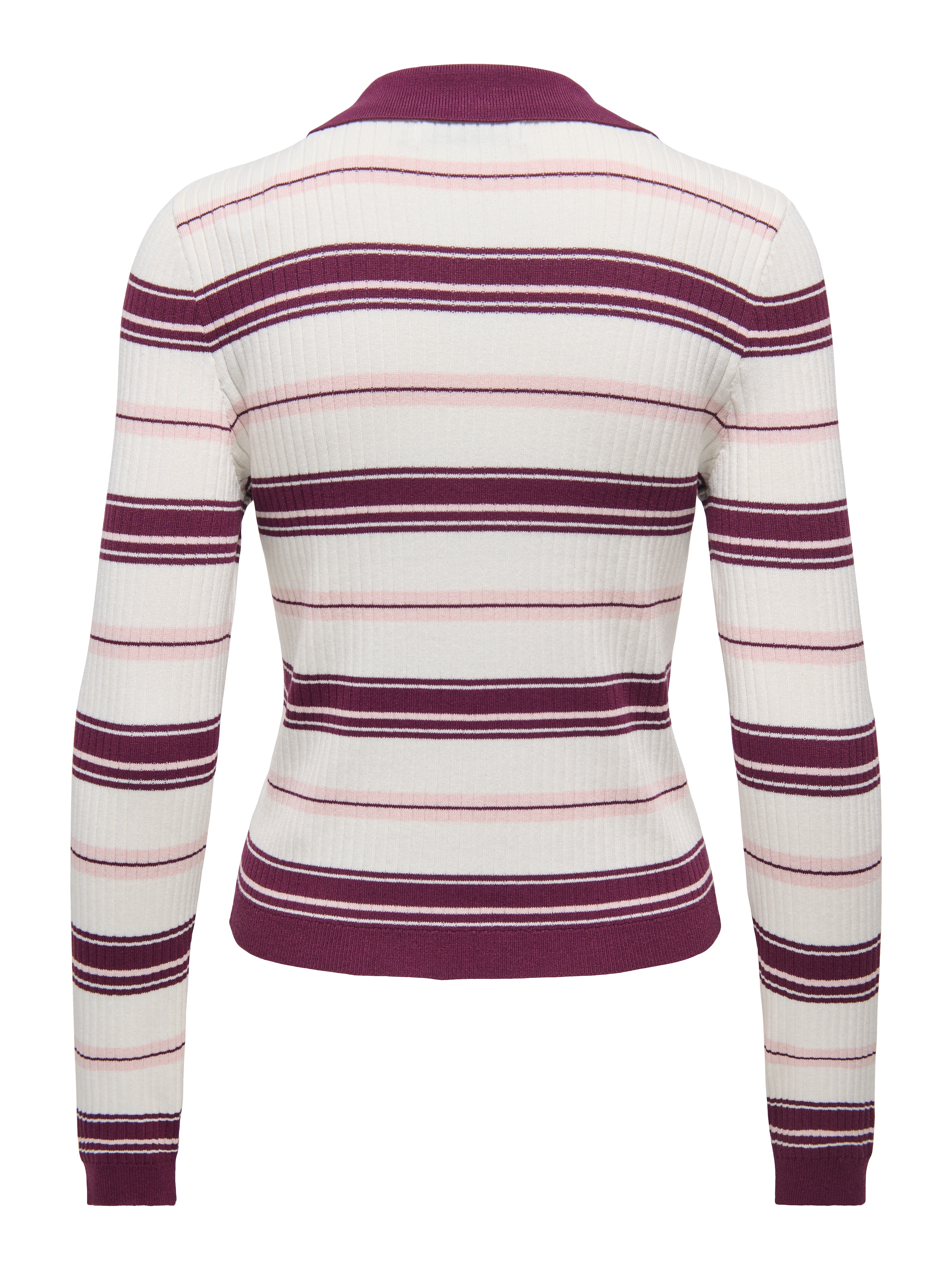 ONLY Polokragenpullover »ONLKAYA LIFE LS STRIPE POLO NOOS KNT«