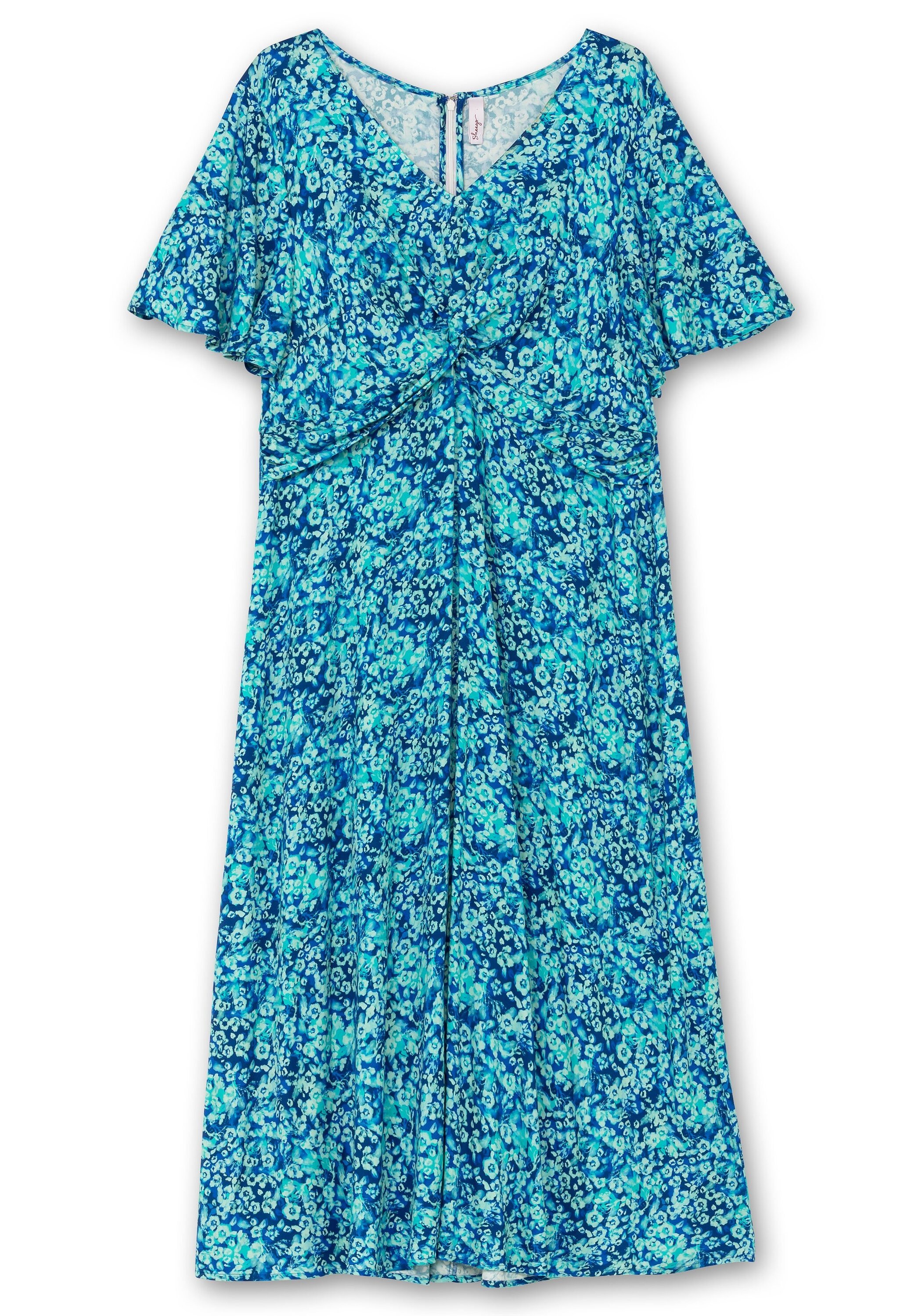 Sheego Sommerkleid »Maxikleid mit Knotendetail in der Taille«