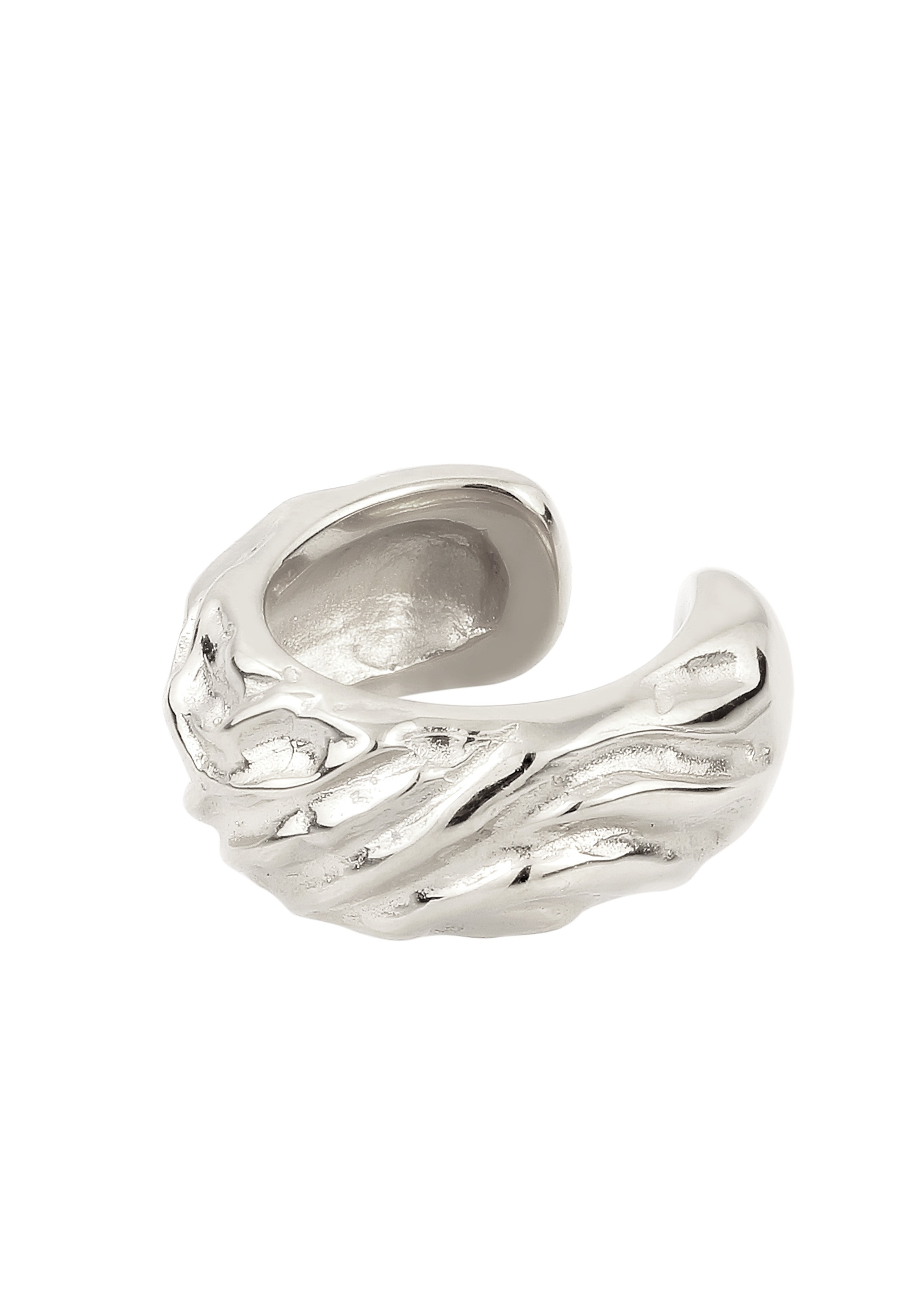 Elli Ohrklemme »Ohrringe Earcuff Single Strukturiert 925 Sterling Silber«