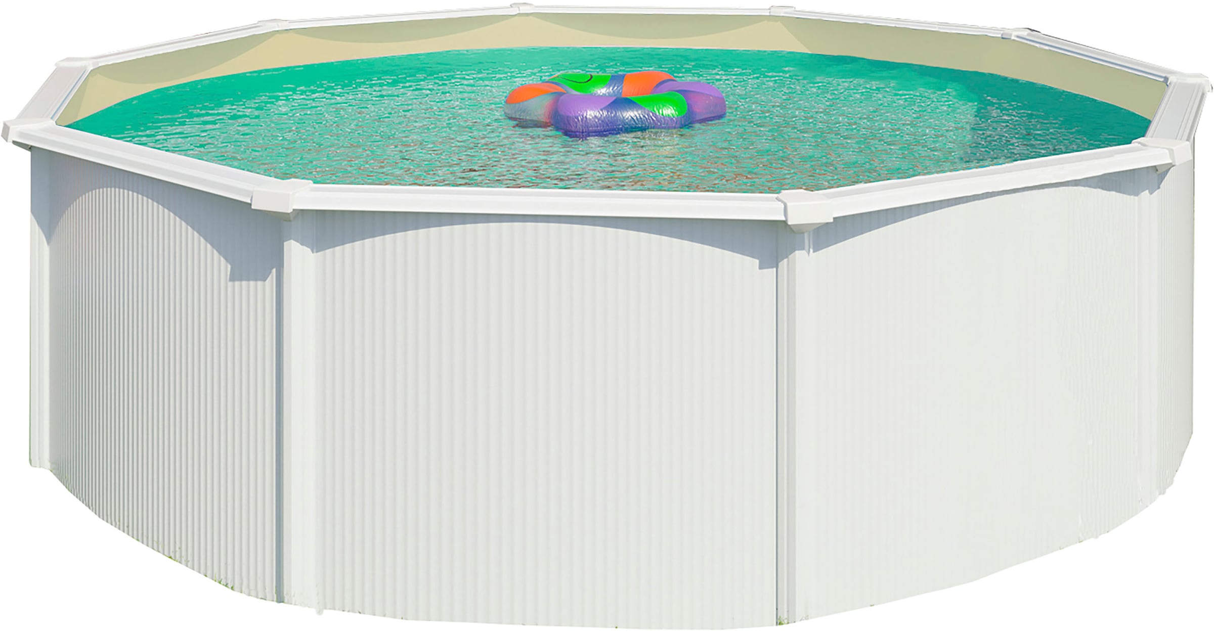 Rundpool »Green line Evolution«, (Komplett-Set, 10 tlg.), 3,6x1,32 weiß Folie in blau,...