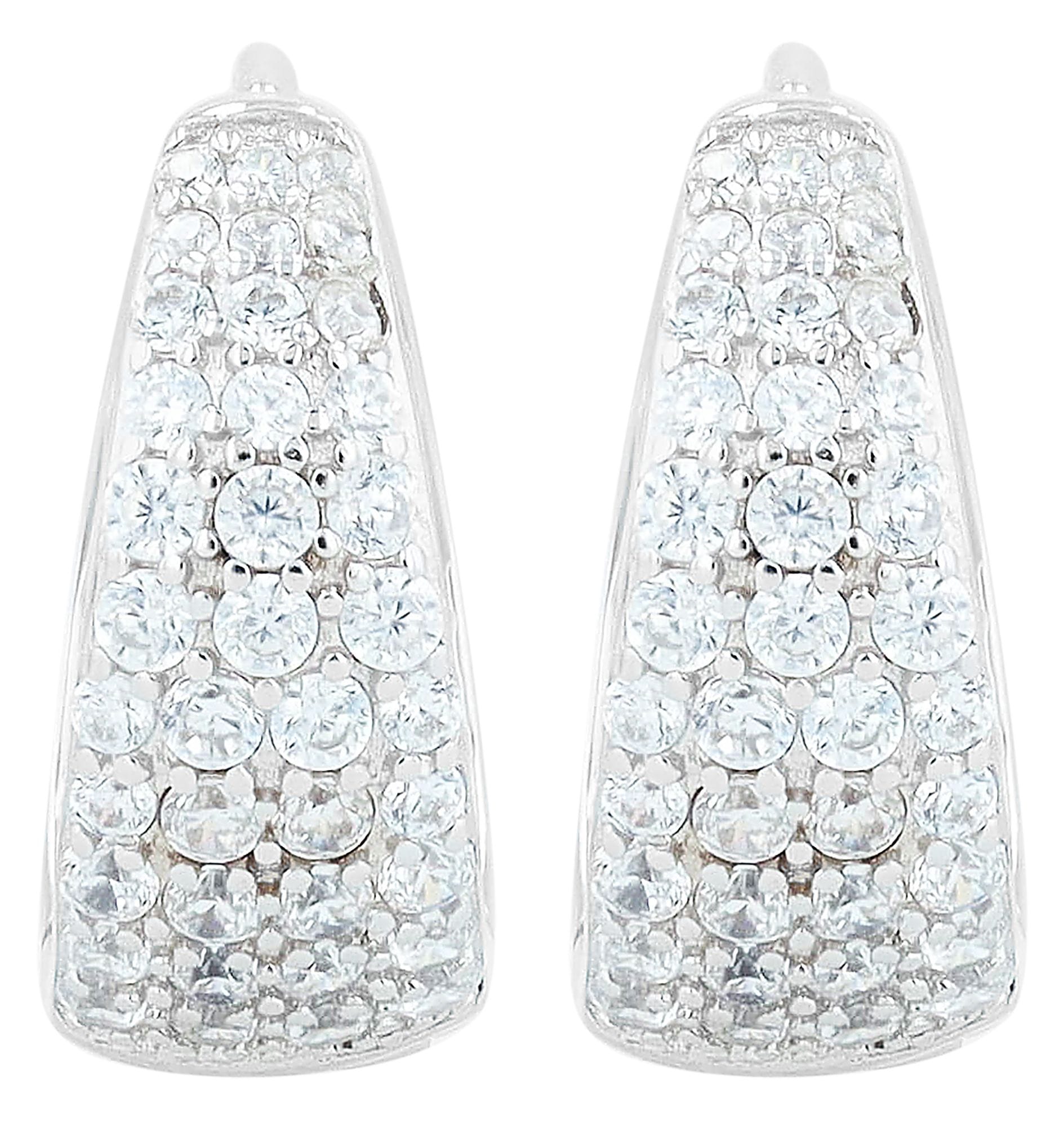 Adelia´s Paar Ohrhänger »Damen Ohrringe aus 925 Silber mit Zirkonia«