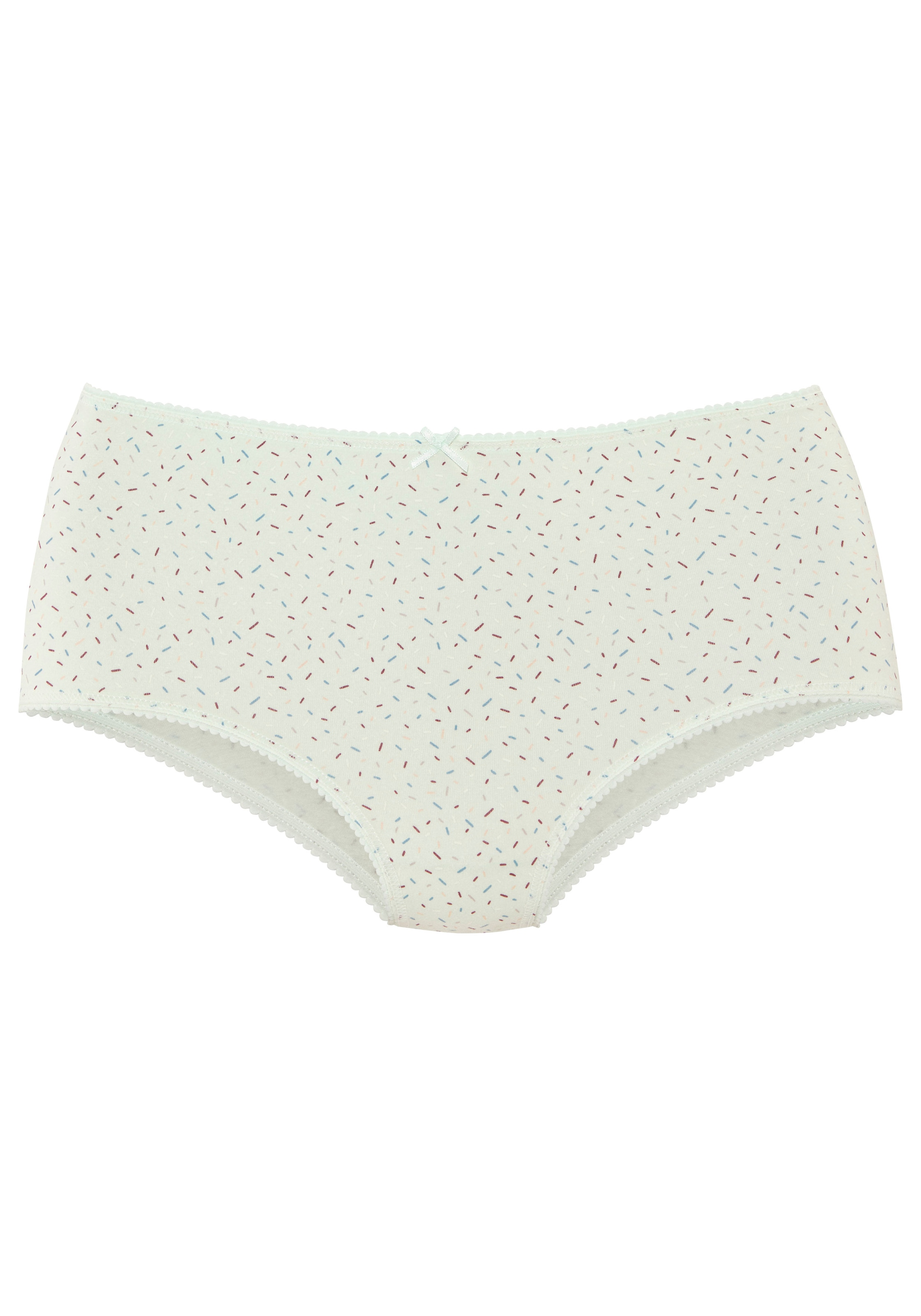 Vivance Taillenslip 5er Pack,  mit kleiner Häkelkante, elastische Baumwollmischung