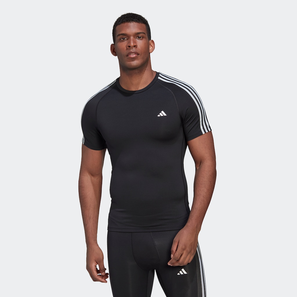 adidas Performance T-Shirt »TECHFIT 3-STREIFEN TRAINING«