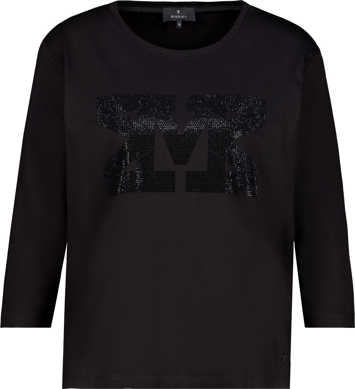 Monari Langarmshirt »Shirt Basic Schmuck«, Mit Schmuckdetails