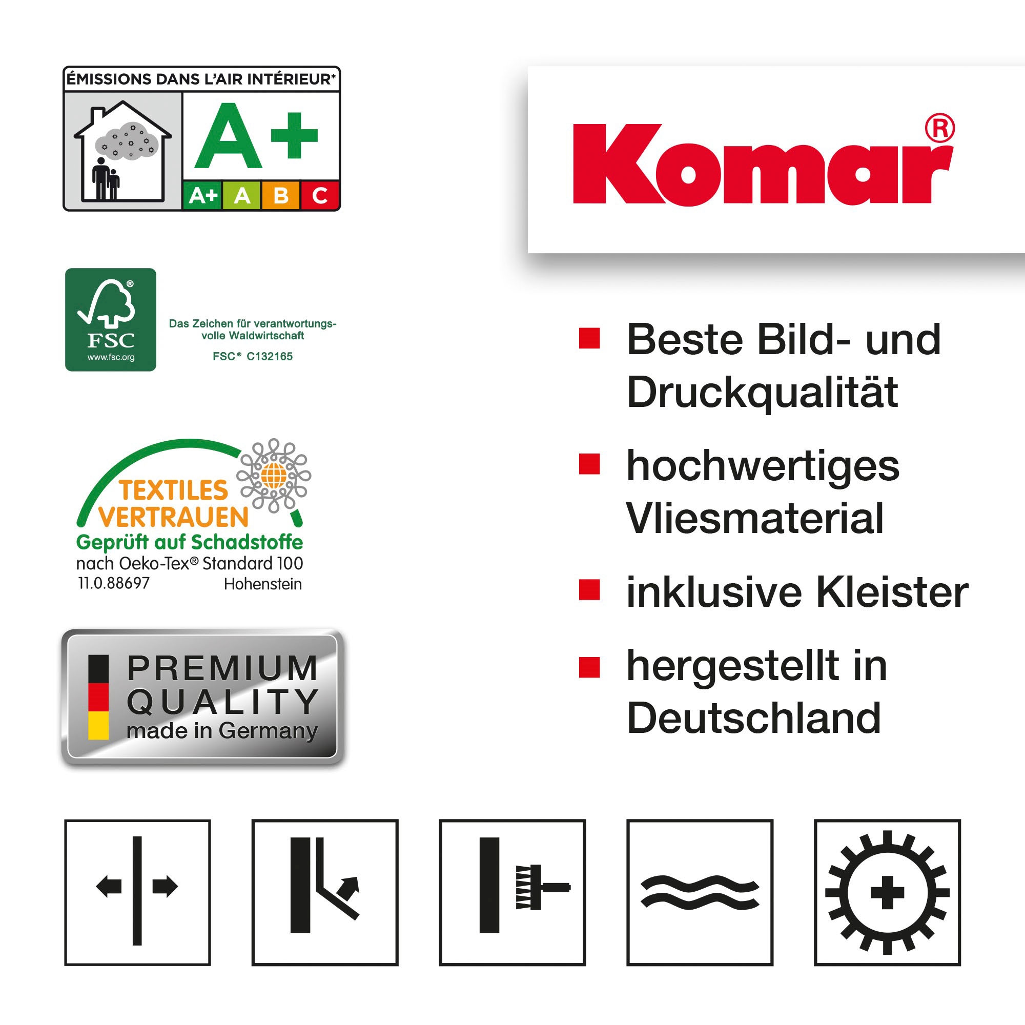 Komar Vliestapete »Digitaldruck Vlies - Wildlife Birds - Größe 200 x 250 cm«, bedruckt, Wohnzimmer, Schlafzimmer
