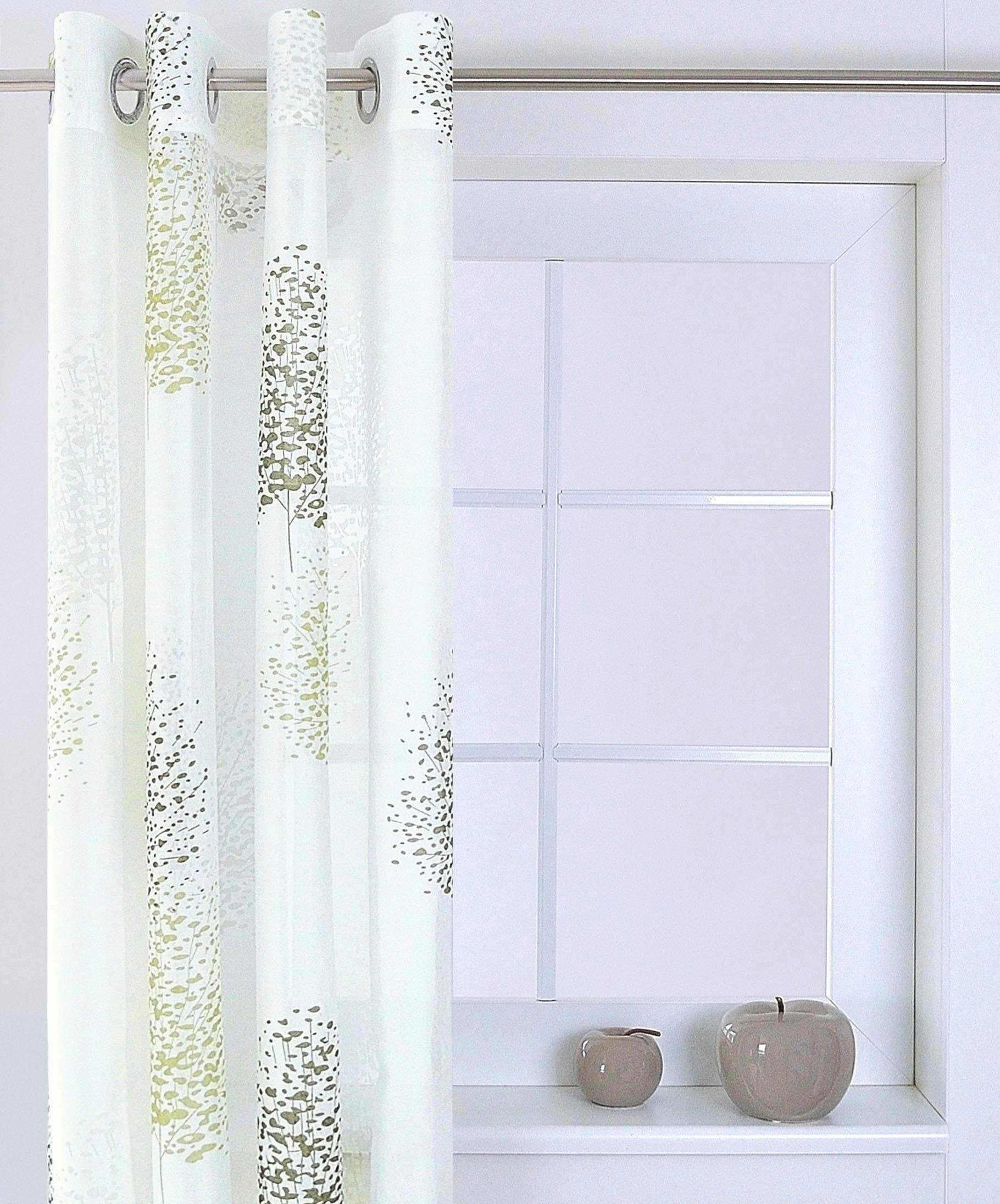 (1 »Belinda«, OTTO Kutti kaufen Gardine, halbtransparent, Vorhang bei Ausbrenner, St.), bedruckt, Viskose-Polyester