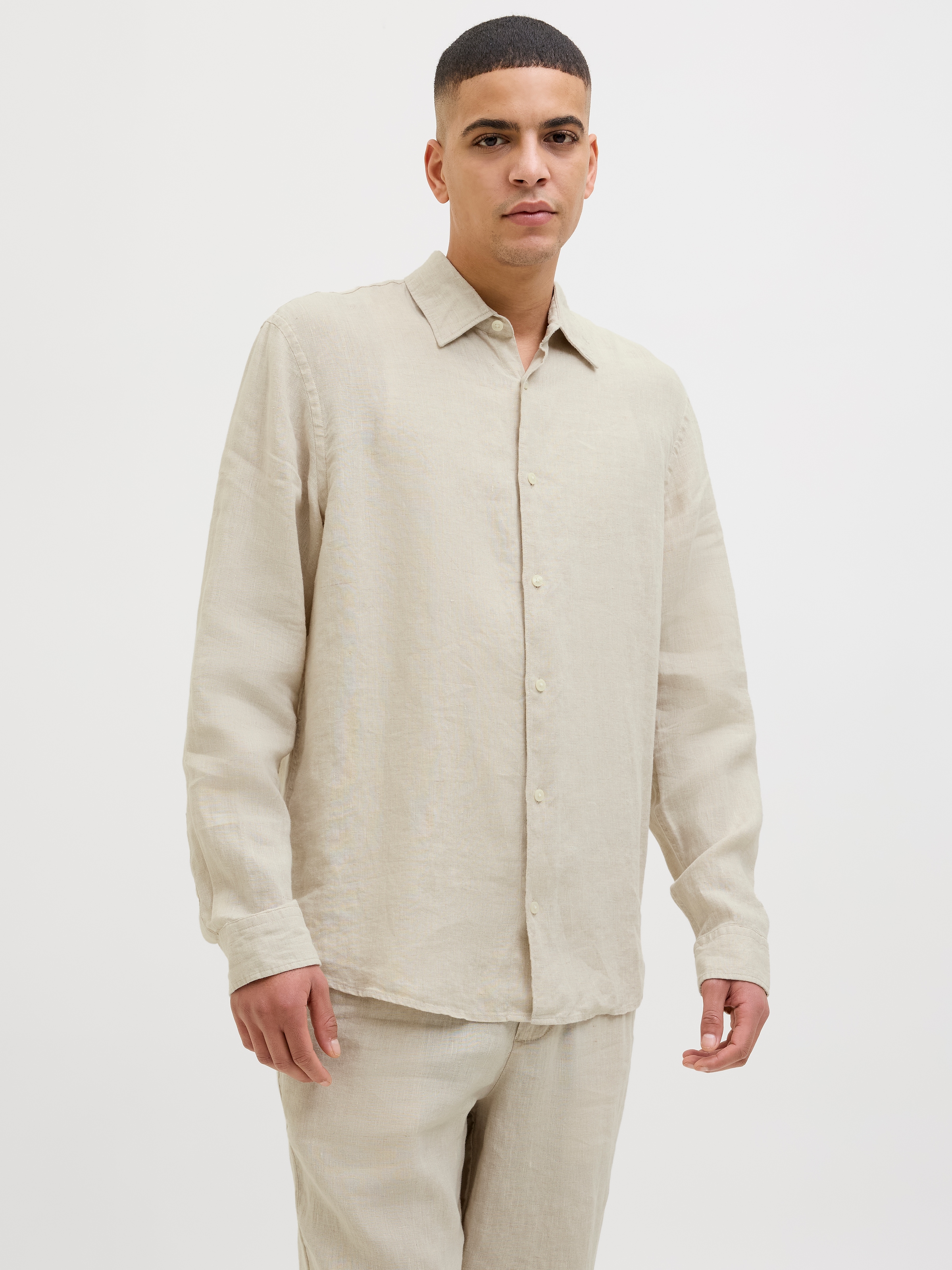 Jack & Jones Langarmhemd »JPRCCLAWRENCE LINEN L/S SHIRT SN«