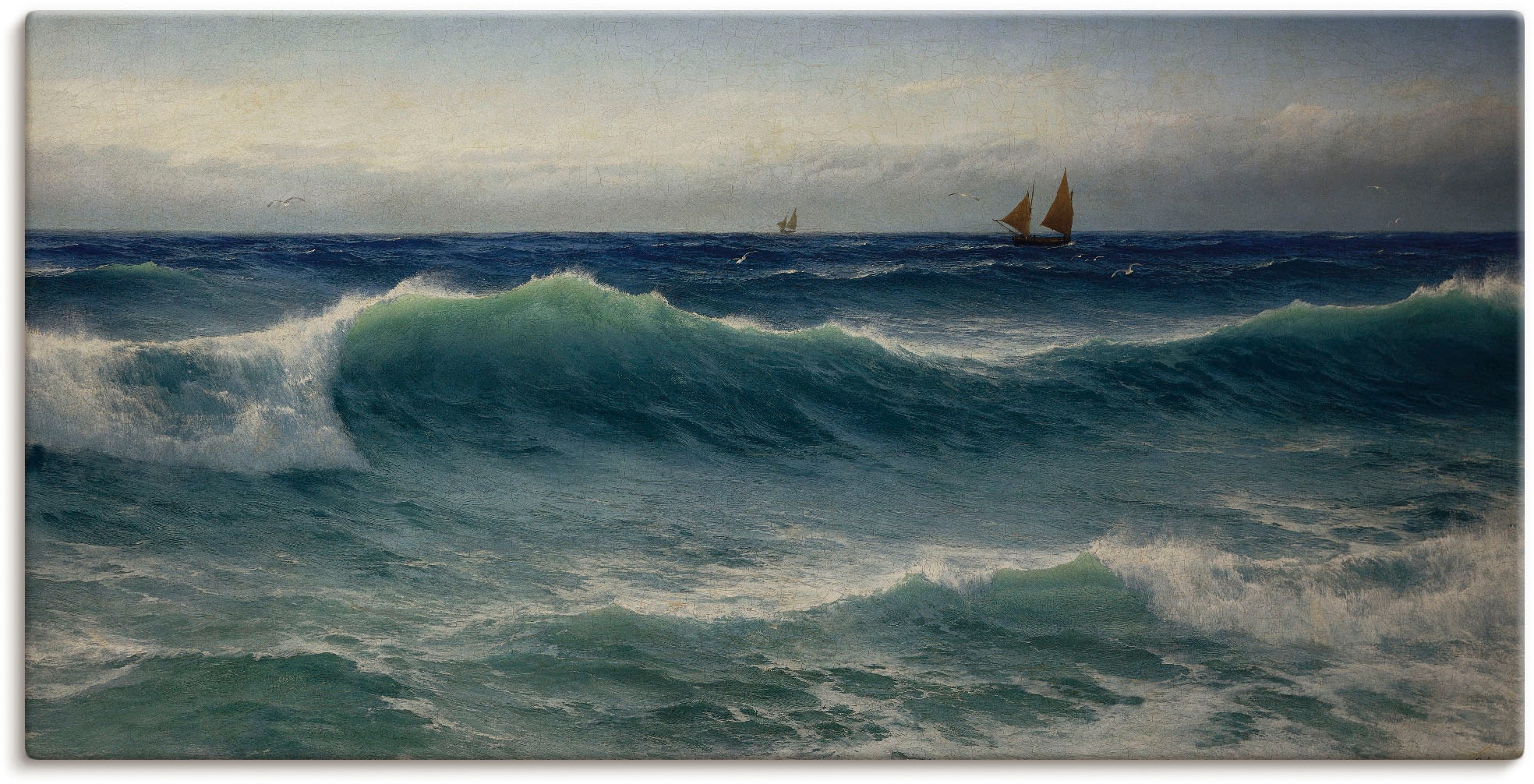 (1 OTTO im Gewässer, Wellen. »Brechende verschied. Wandbild in Shop Artland Poster Größen Leinwandbild, St.), 1893«, Online als