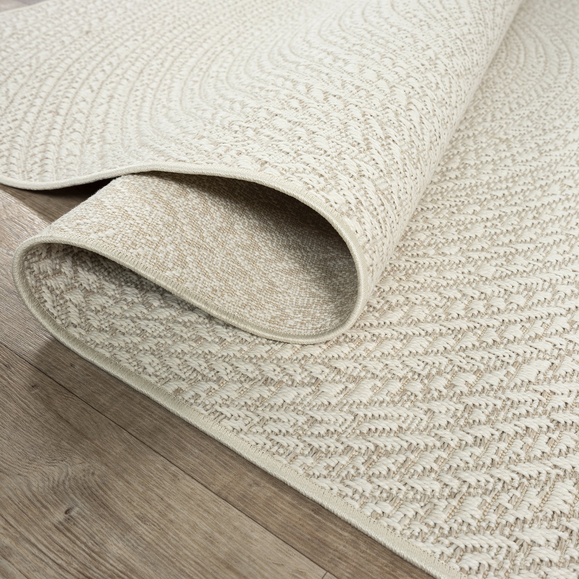 the carpet Teppich »Kansas«, rund, 1 mm Höhe, moderner robuster In und Outdoor Teppich Jute Look
