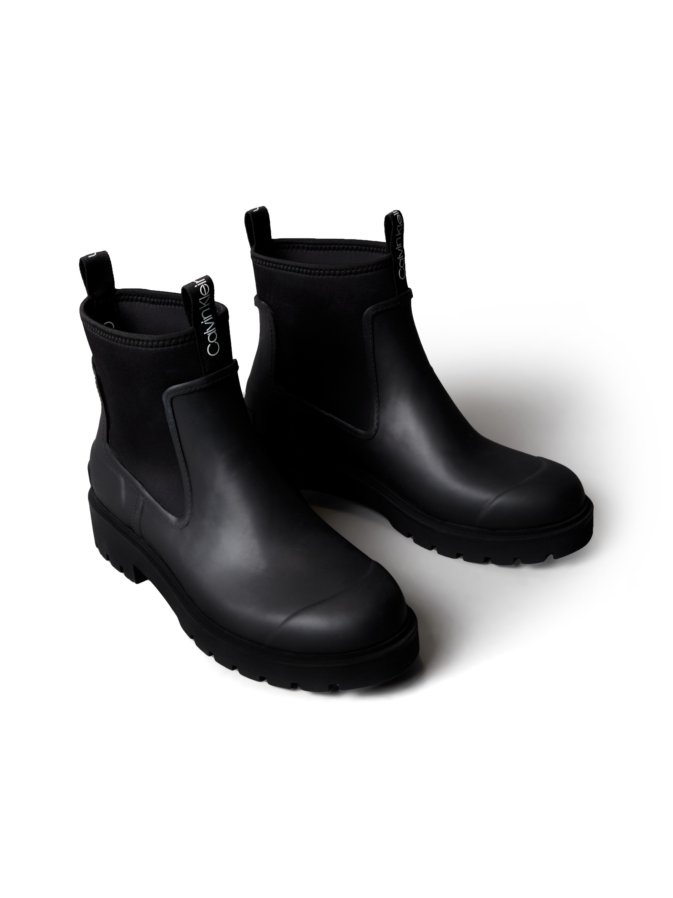 Calvin Klein Jeans Chelseaboots »COMBAT RAIN BOOT« Stiefelette, Schlupfboots, Rainboots, Profilsohle, mit Anziehlasche, Größe 43