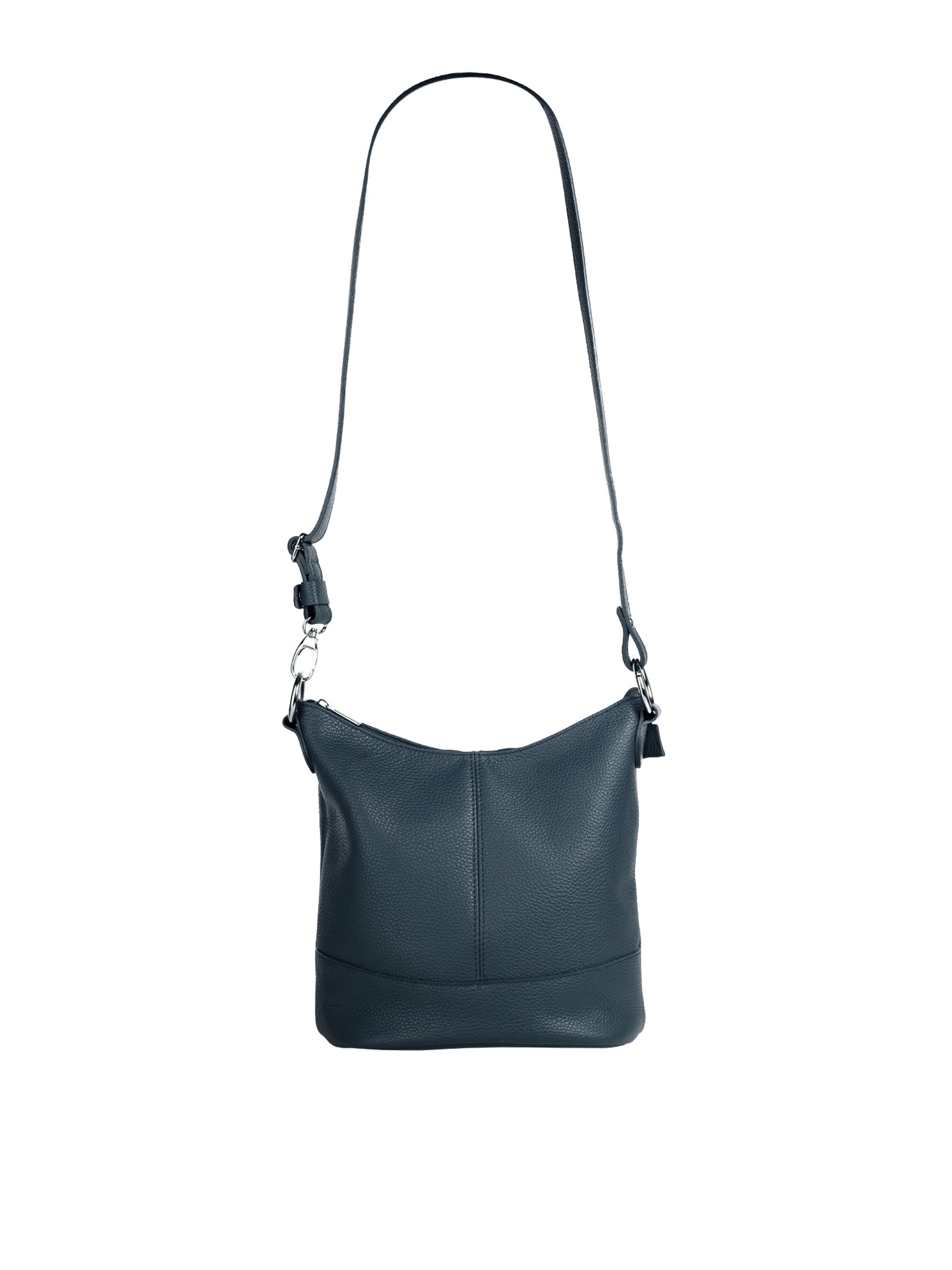 Cluty Umhängetasche, echt Leder, Made in Italy