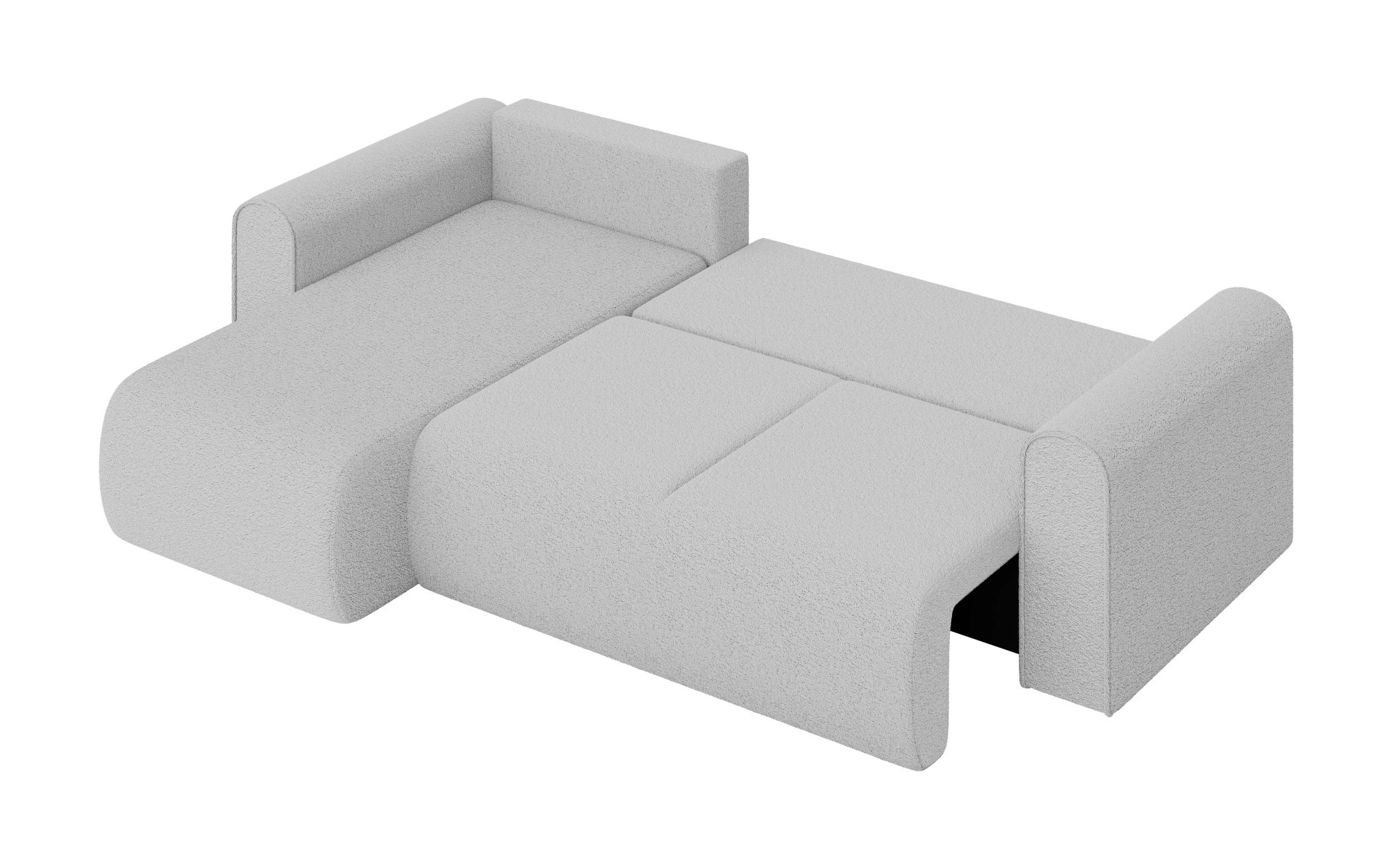 INOSIGN Ecksofa »Zacharia wahlweise Schlafsofa mit Bettkasten, B/T/H 250/166/86 cm«, L-Form mit Wellenunterfederung, Recamiere beidseitig montierbar