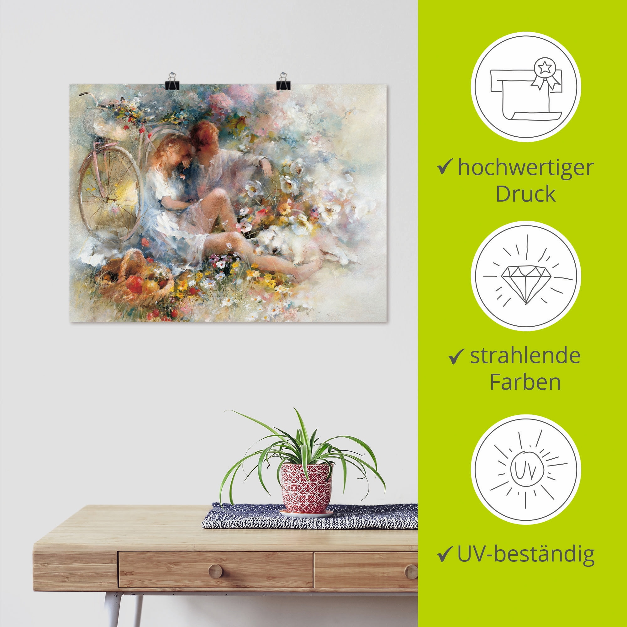 Artland Poster »Reise im Frühjahr« Paar 1 Stk. tlg. ohne Rahmen