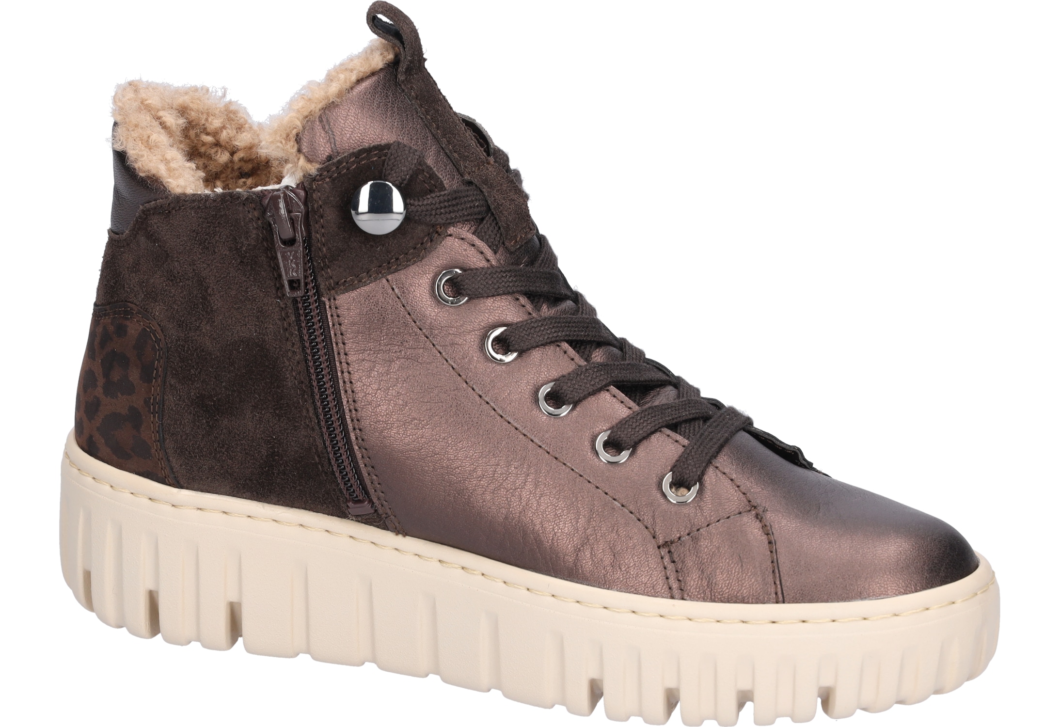 Waldläufer Stiefelette »H-Livia«  , Schnürboots, Komfort-Stiefelette in Bequemweite G (= weit)