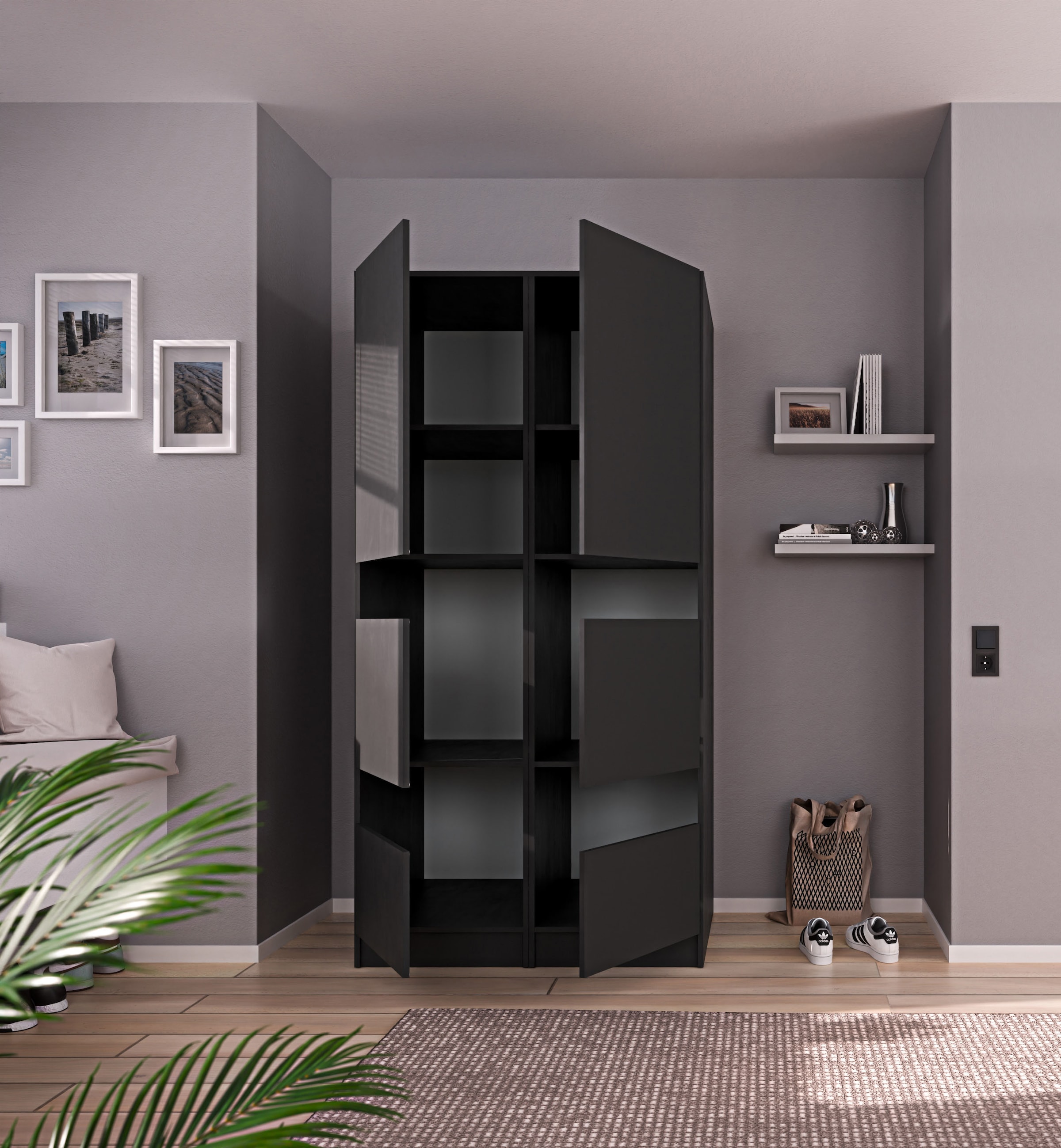 BASIC by Balculina Mehrzweckschrank-Set »Washhome B/T/H 100x68x200« 2 Stk. tlg.