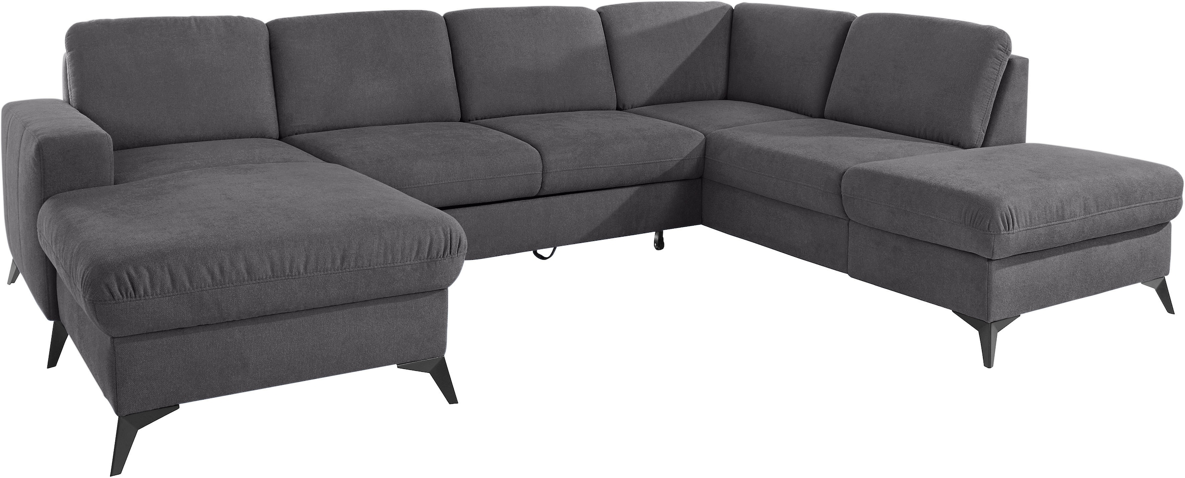 Places of Style Wohnlandschaft »Lolland U-Form«, Wahlweise mit Bettfunktion und Stauraum, auch mit abwischbarem Bezug