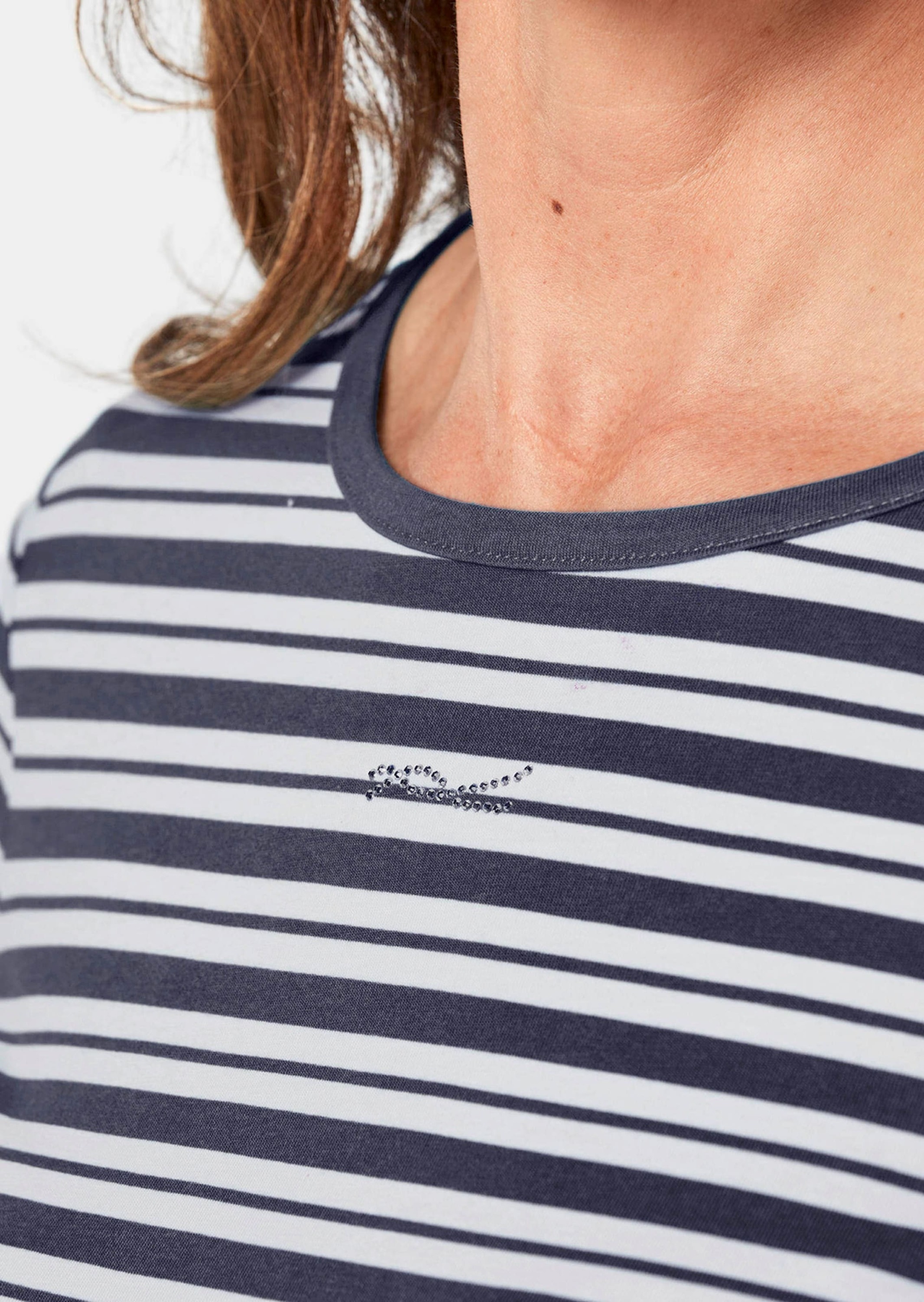 GOLDNER 3/4-Arm-Shirt »Ringelshirt mit U-Boot-Ausschnitt«