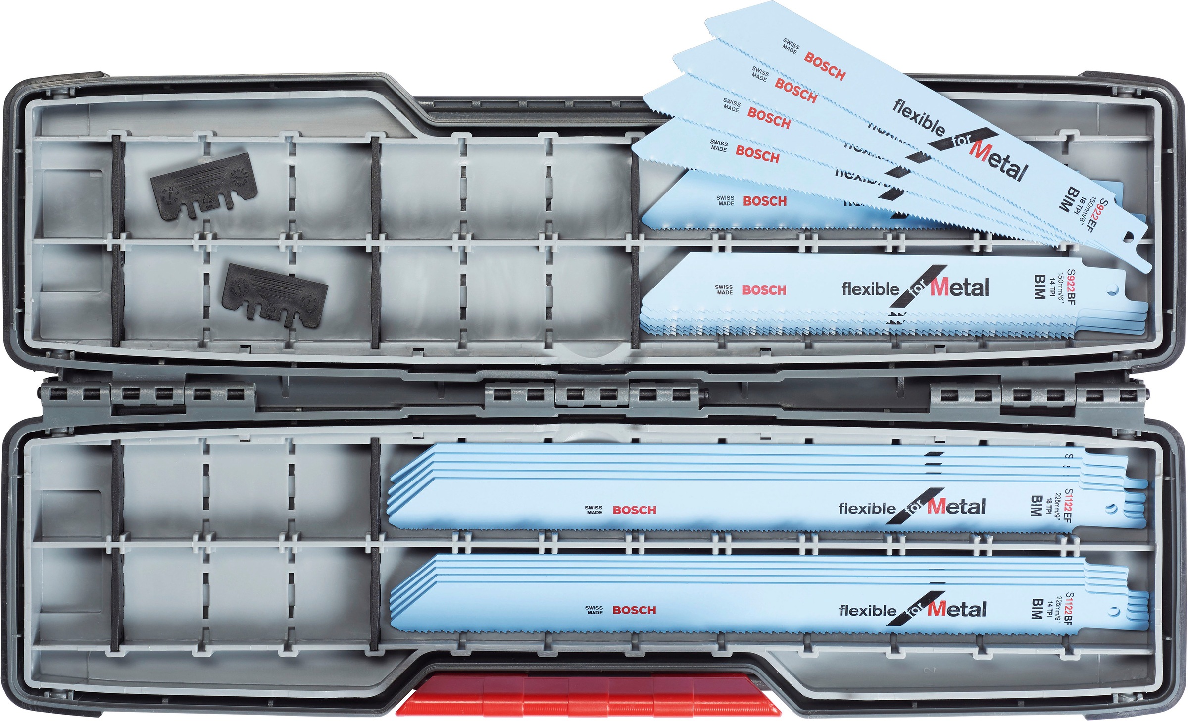 Bosch Professional Werkzeugset »20-teiliges Säbelsägeblatt-Set, ToughBox für Metal«