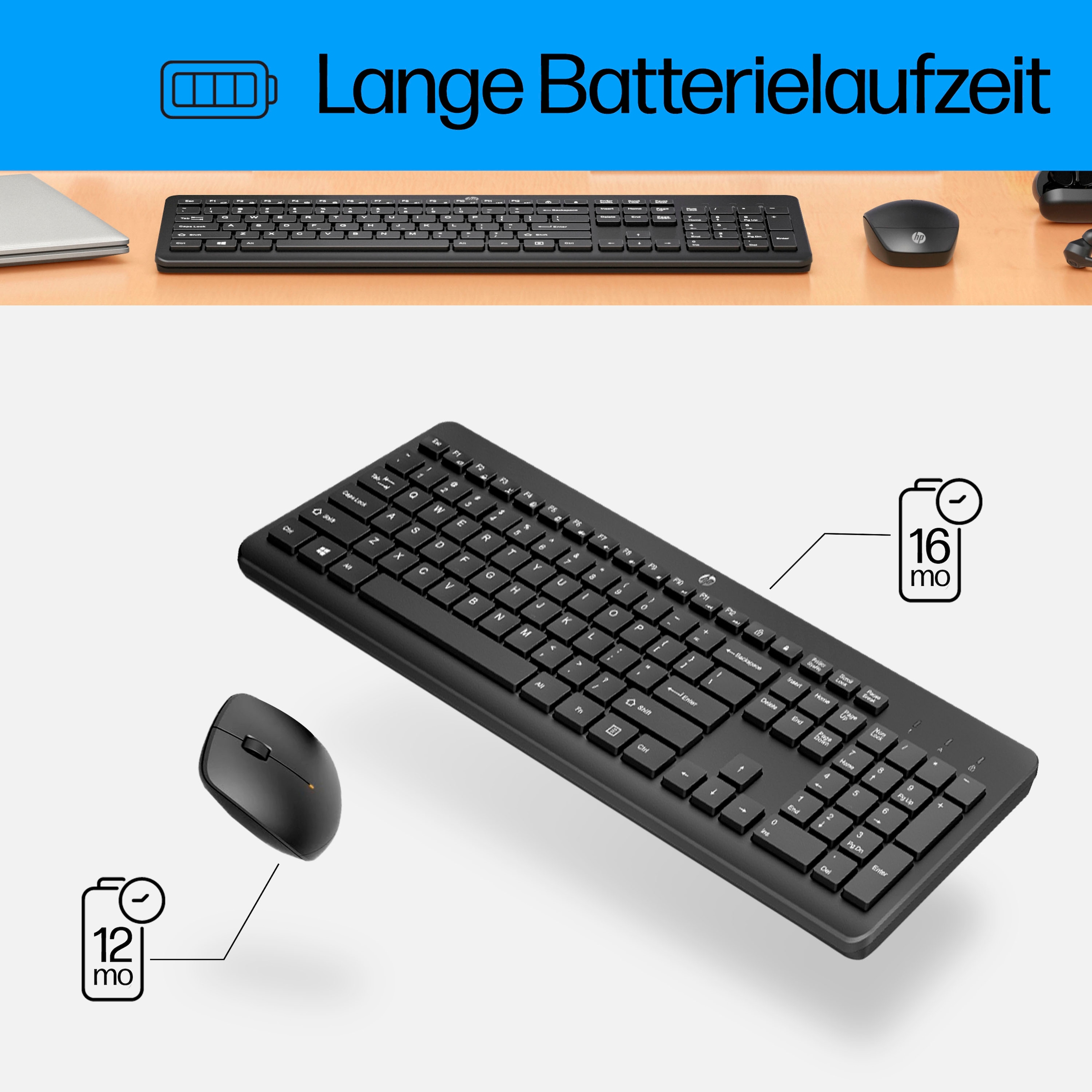 HP Tastatur- und Maus-Set »230«