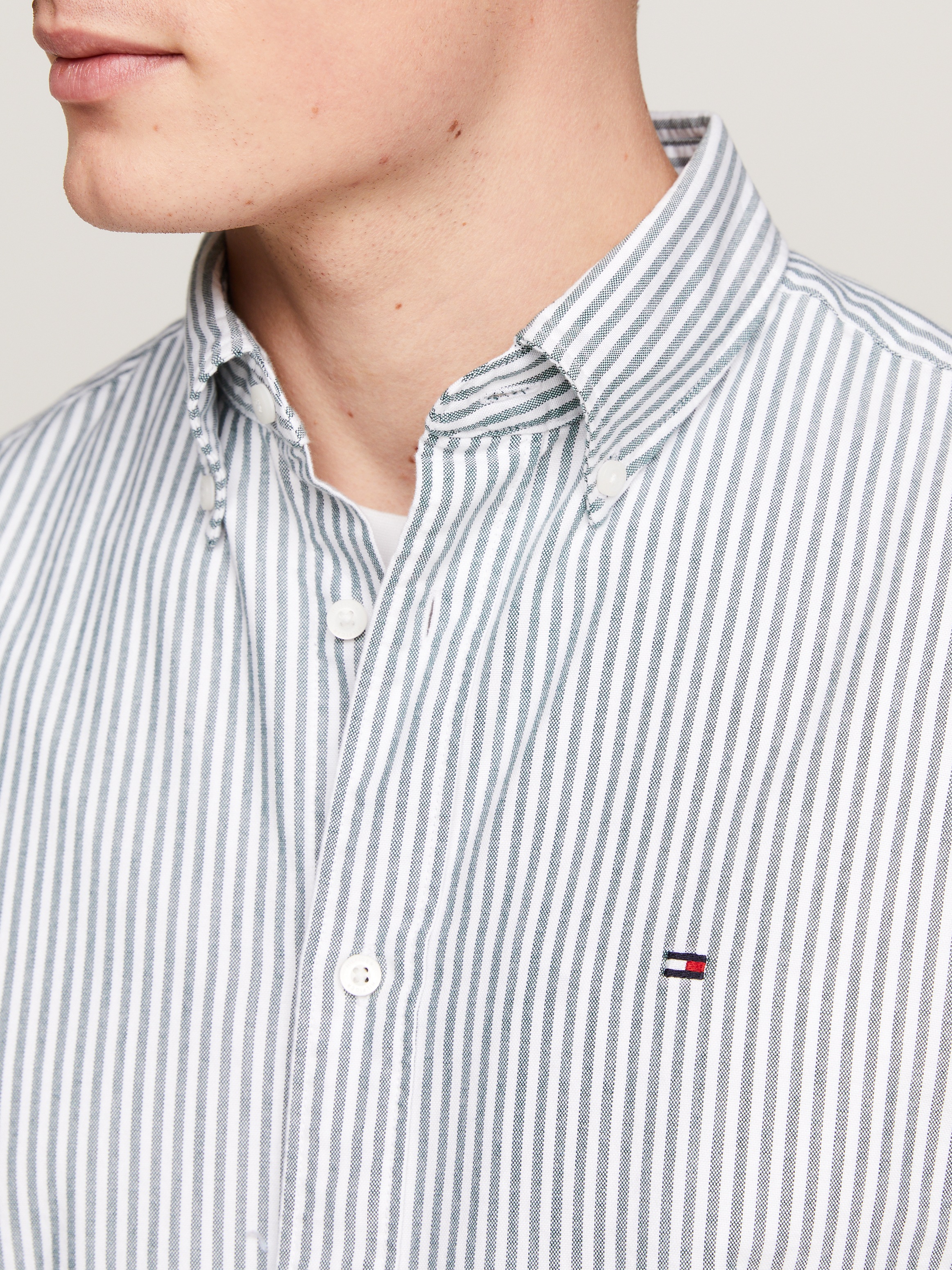 Tommy Hilfiger Langarmhemd »HERITAGE OXFORD STRIPE RF SHIRT«