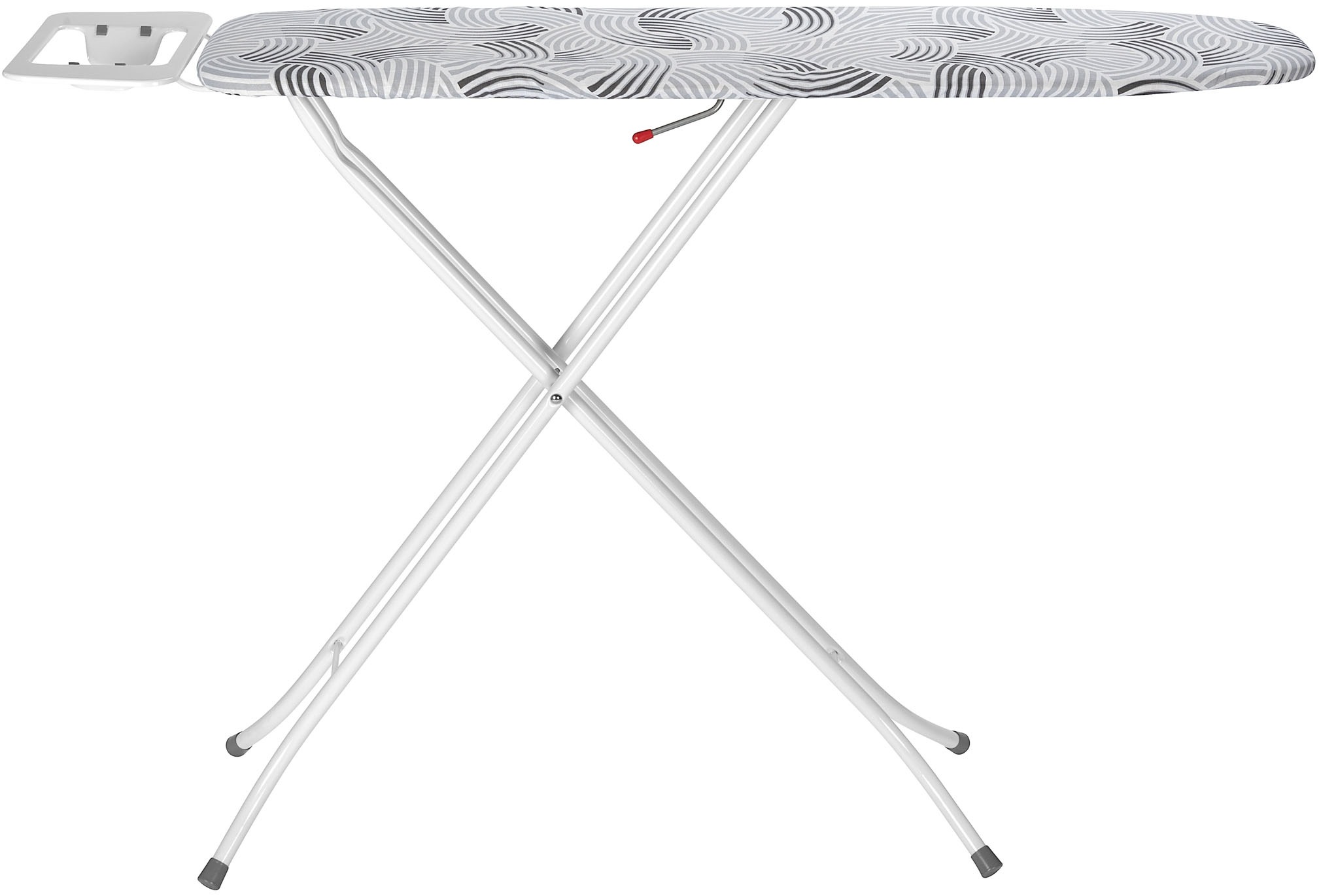 WENKO Bügelbrett »Modell Base«, Bügelfläche 110 cmx30 cm, höhenverstellbarer Bügeltisch, platzsparend klappbar