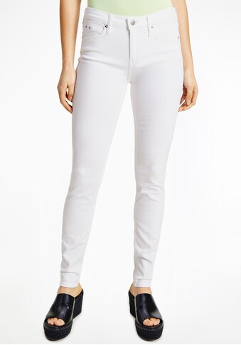 Calvin Klein Jeans Skinny-fit-Jeans »MID RISE SKINNY«, mit Calvin Klein jeans Markenlabel kaufen