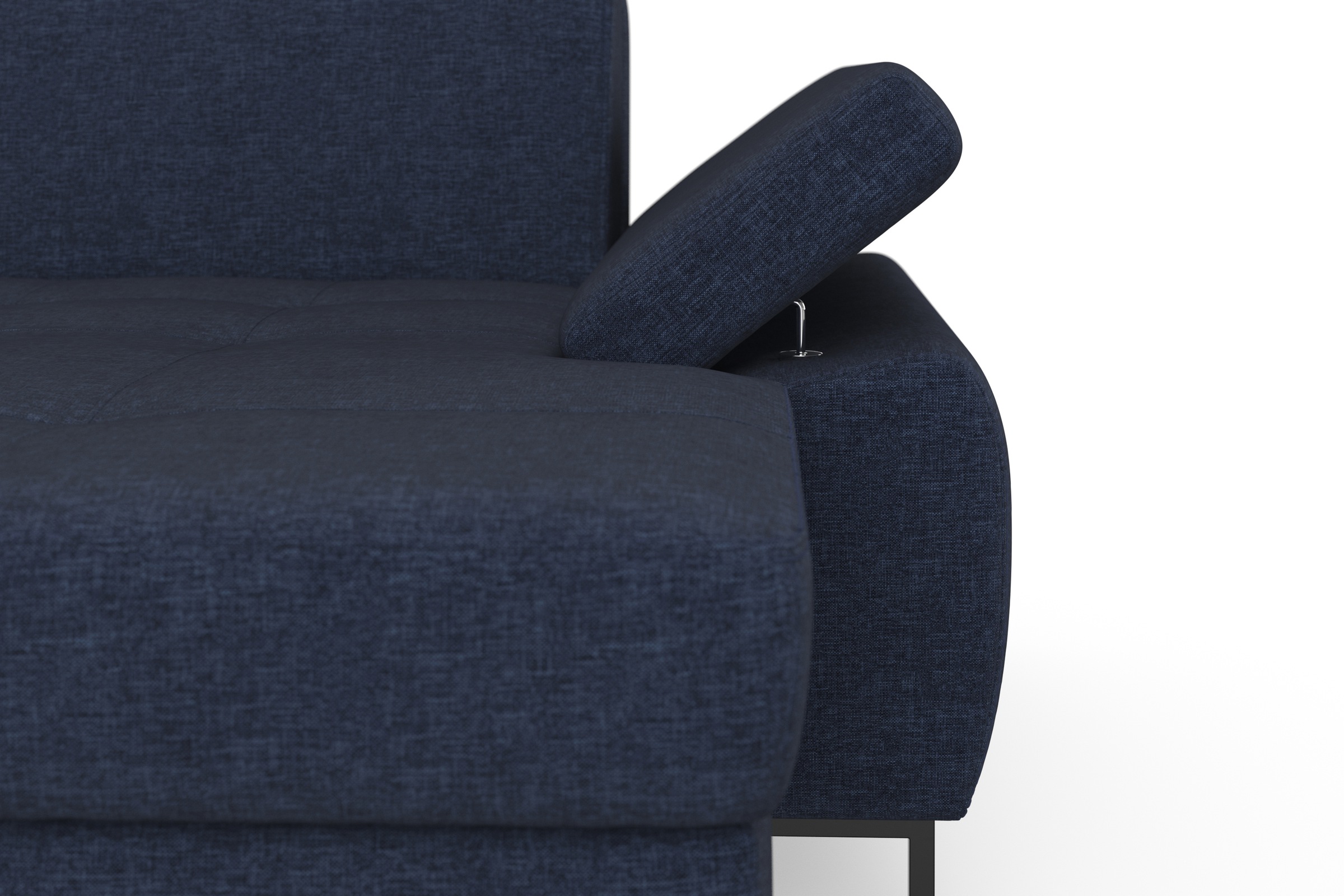 DOMO collection Wohnlandschaft »Capelo, komfortabel, klare Linien zeichnen dieses Design aus, U-Form«, mit Armteilverstellung, wahlweise mit Bettfunktion, Federkern