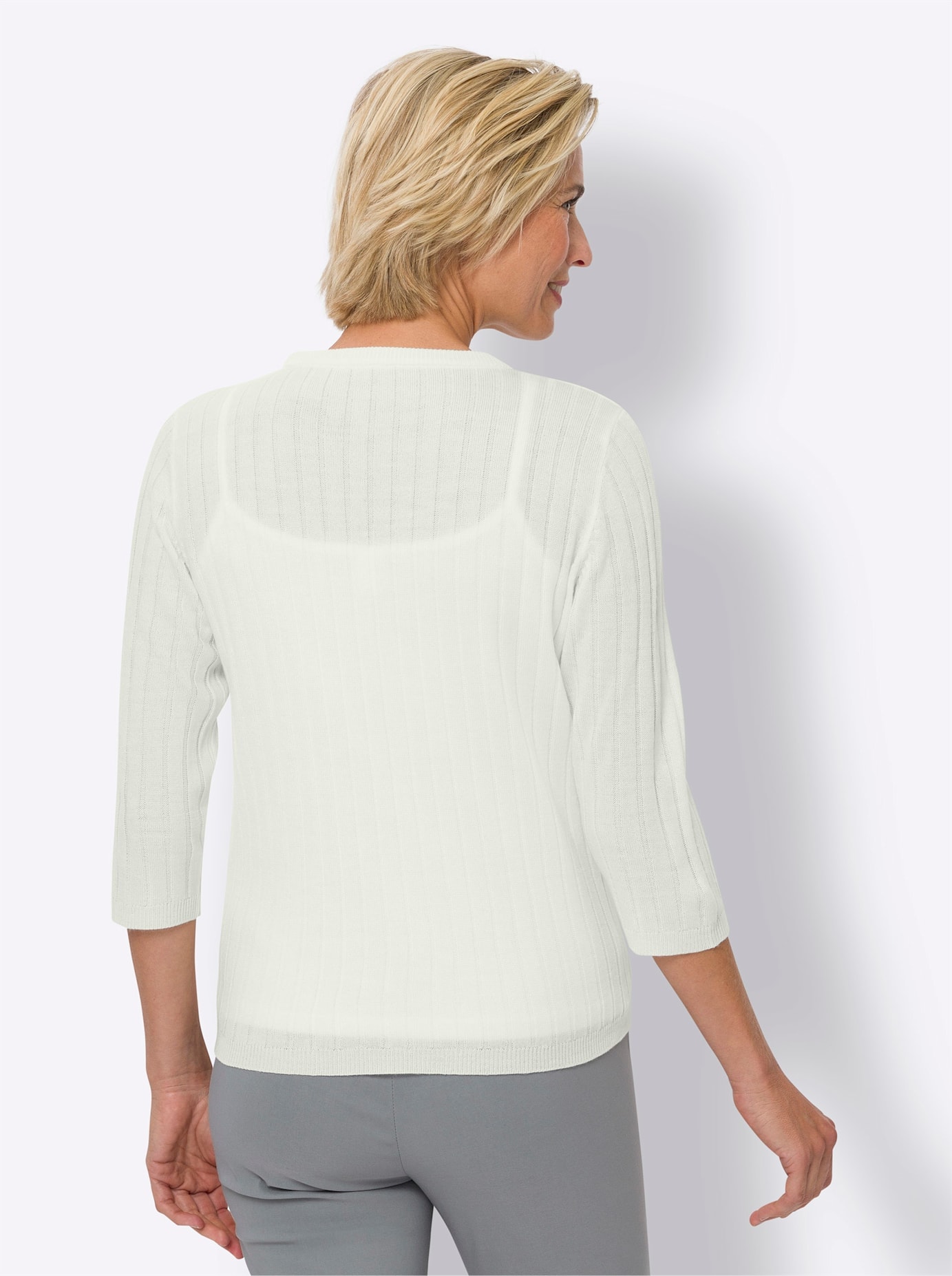 Classic Basics 3/4 Arm-Pullover »Rundhals-Pullover«