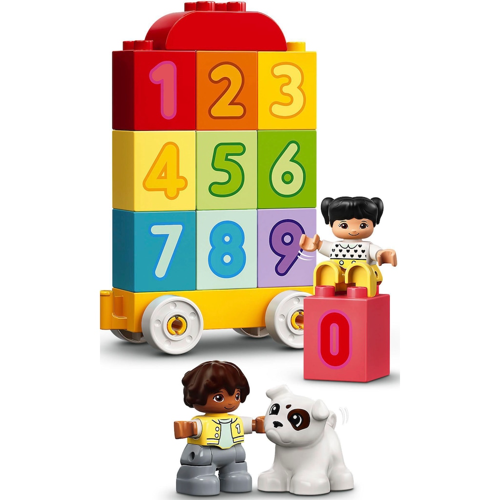 LEGO® Konstruktionsspielsteine »Zahlenzug – Zählen lernen (10954), LEGO® DUPLO® Creative Play«, (23 St.)